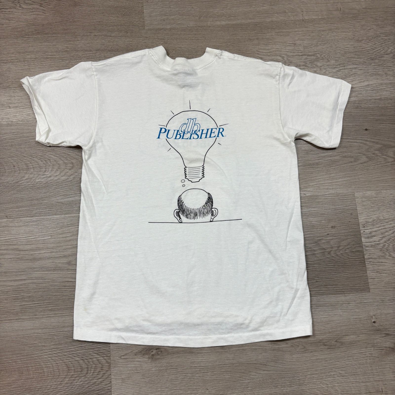 Vintage VTG 90s Image Datebase DB Publishing Lightbulb Shirt Men's L Size US L / EU 52-54 / 3 - 3 Thumbnail