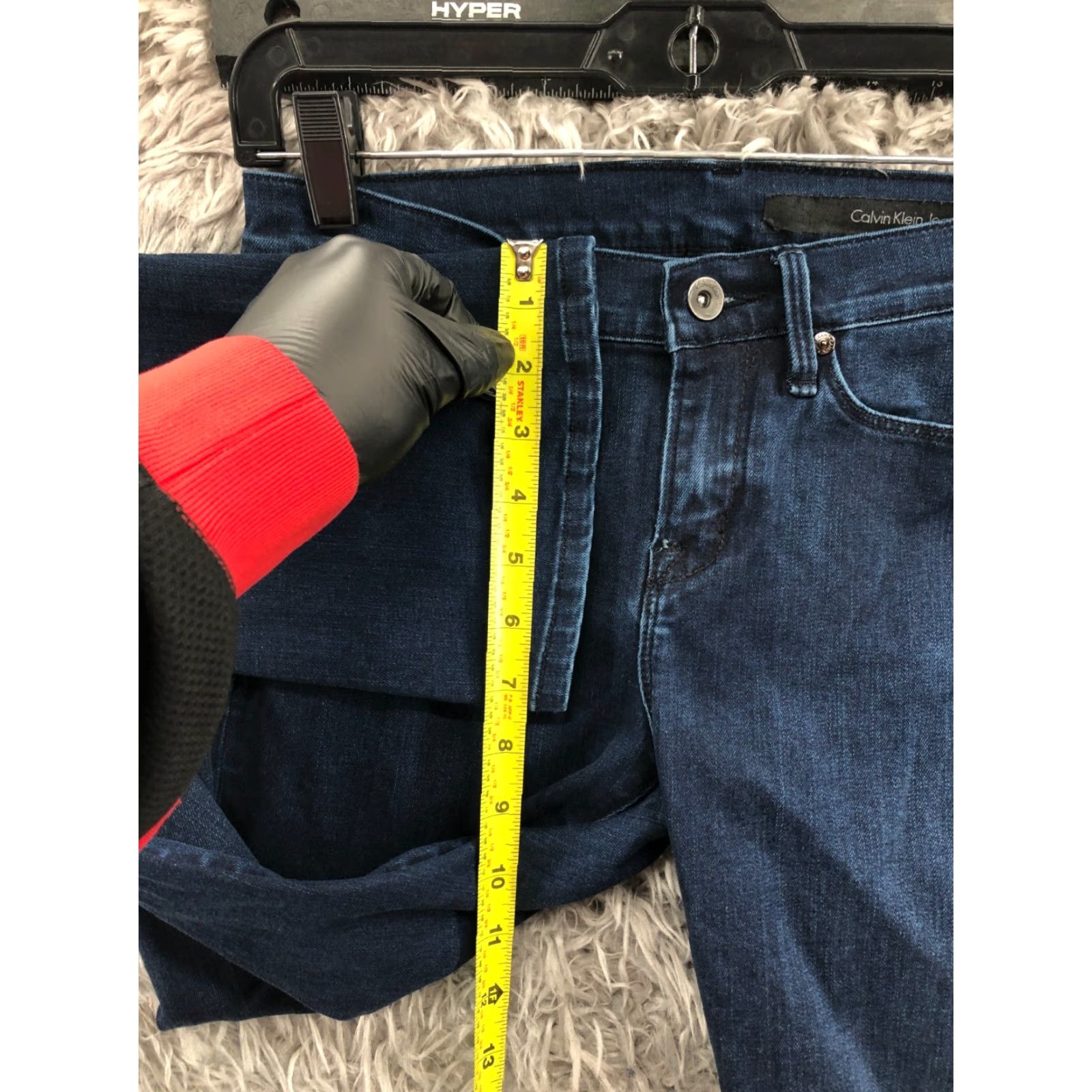 Calvin Klein Calvin Klein RCKR Kick Jeans Size 4 Womens Dark Wash Blue Denim Bootcut 5-Pocket Regular Comfort Pockets Size 27" / US 4 / IT 40 - 4 Thumbnail