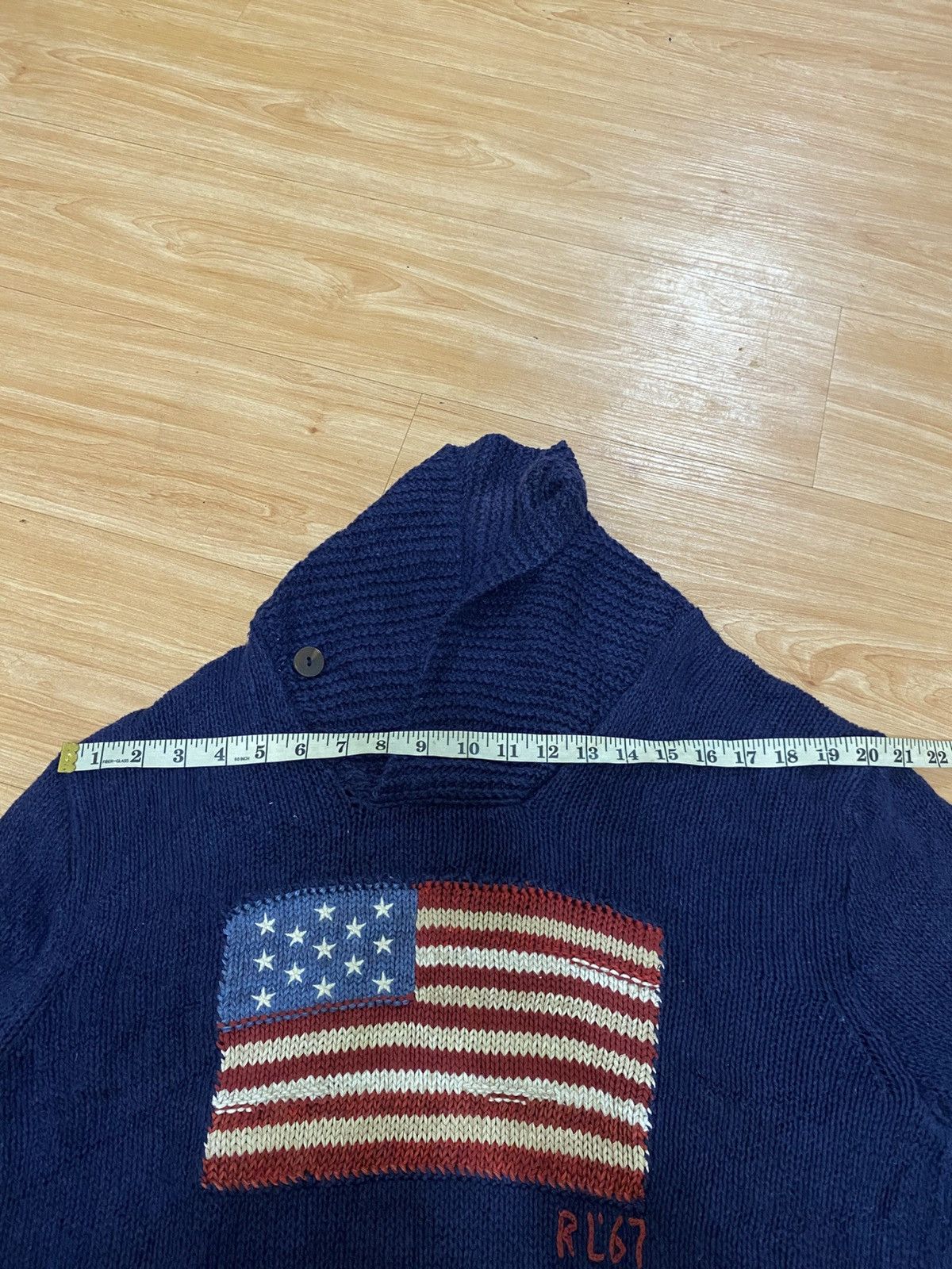 Polo Ralph Lauren Vintage Polo Ralph Lauren USA FLag knitted sweater Size US L / EU 52-54 / 3 - 13 Thumbnail