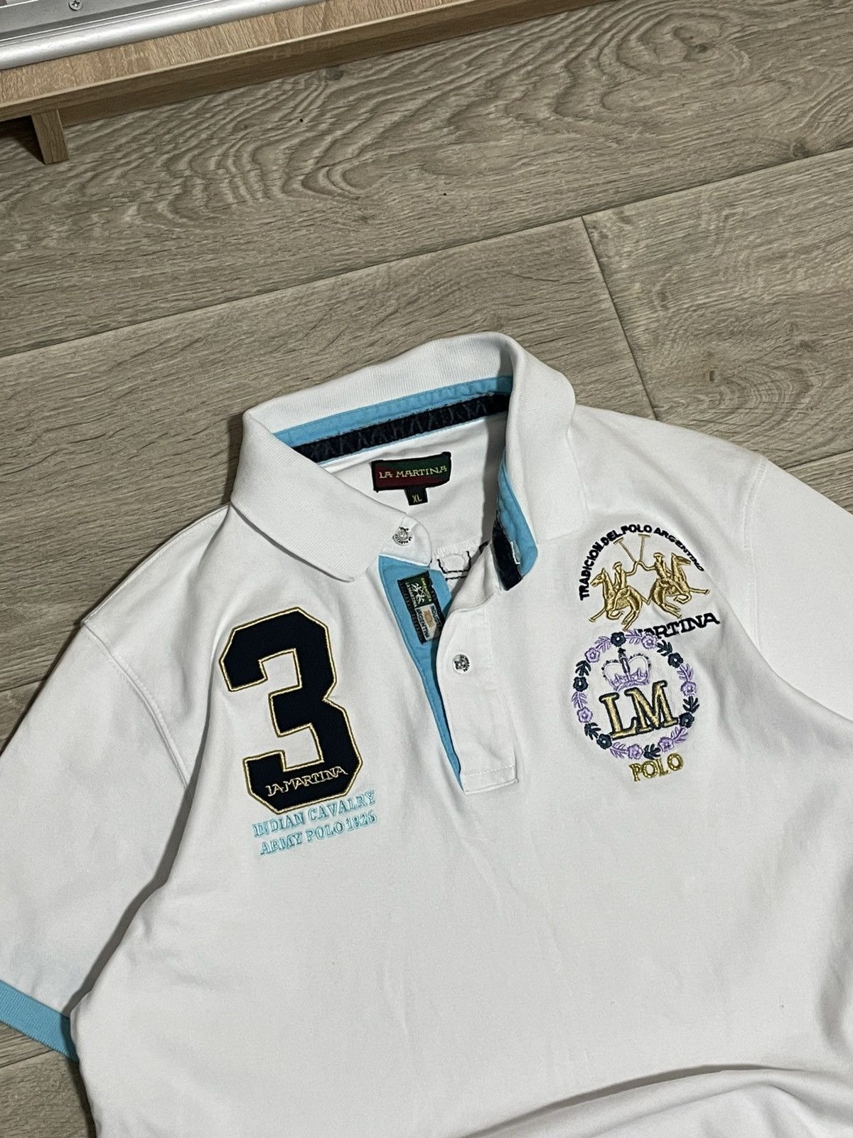 La Martina La Martina Jodhpur Polo Shirt Vintage Size US XL / EU 56 / 4 - 2 Thumbnail