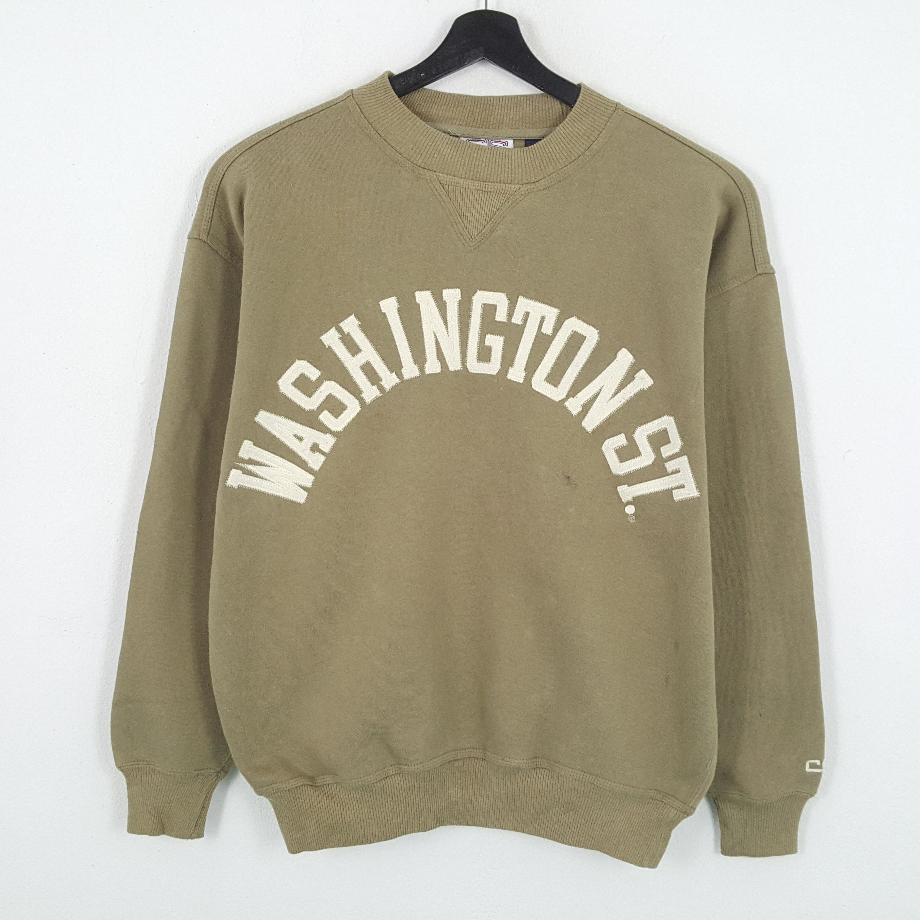 Vintage WASHINGTON ST Streetwear Style Sweatshirt Size US L / EU 52-54 / 3 - 1 Thumbnail