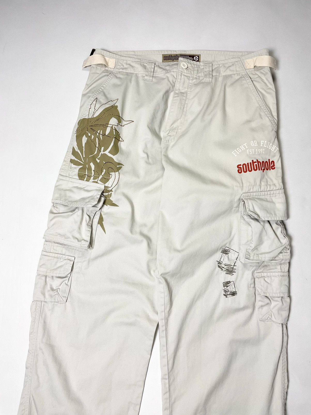 Southpole South Pole 🪘 Vintage Surfing Hip Hop Cargo Pants Size US 34 / EU 50 - 5 Thumbnail