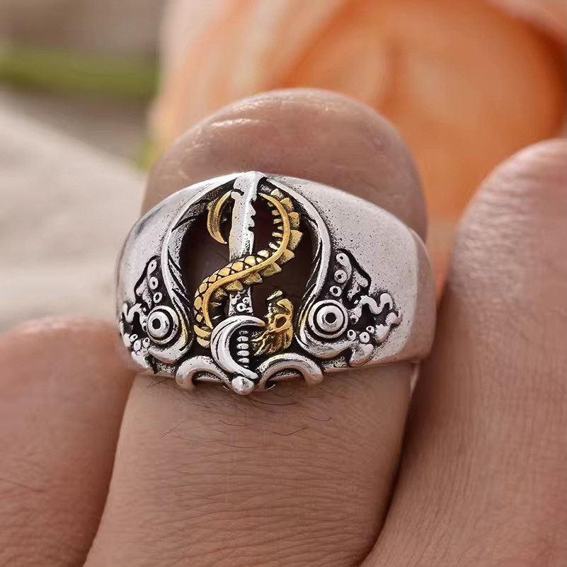 Jewelry × Vintage Vintage LOL Bill Givott Game Design Thai Silver Ring Size ONE SIZE - 4 Thumbnail