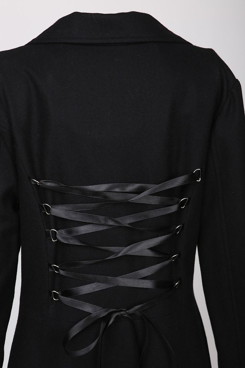 Other Black Long Wool Blend Coat Size L / US 10 / IT 46 - 7 Thumbnail
