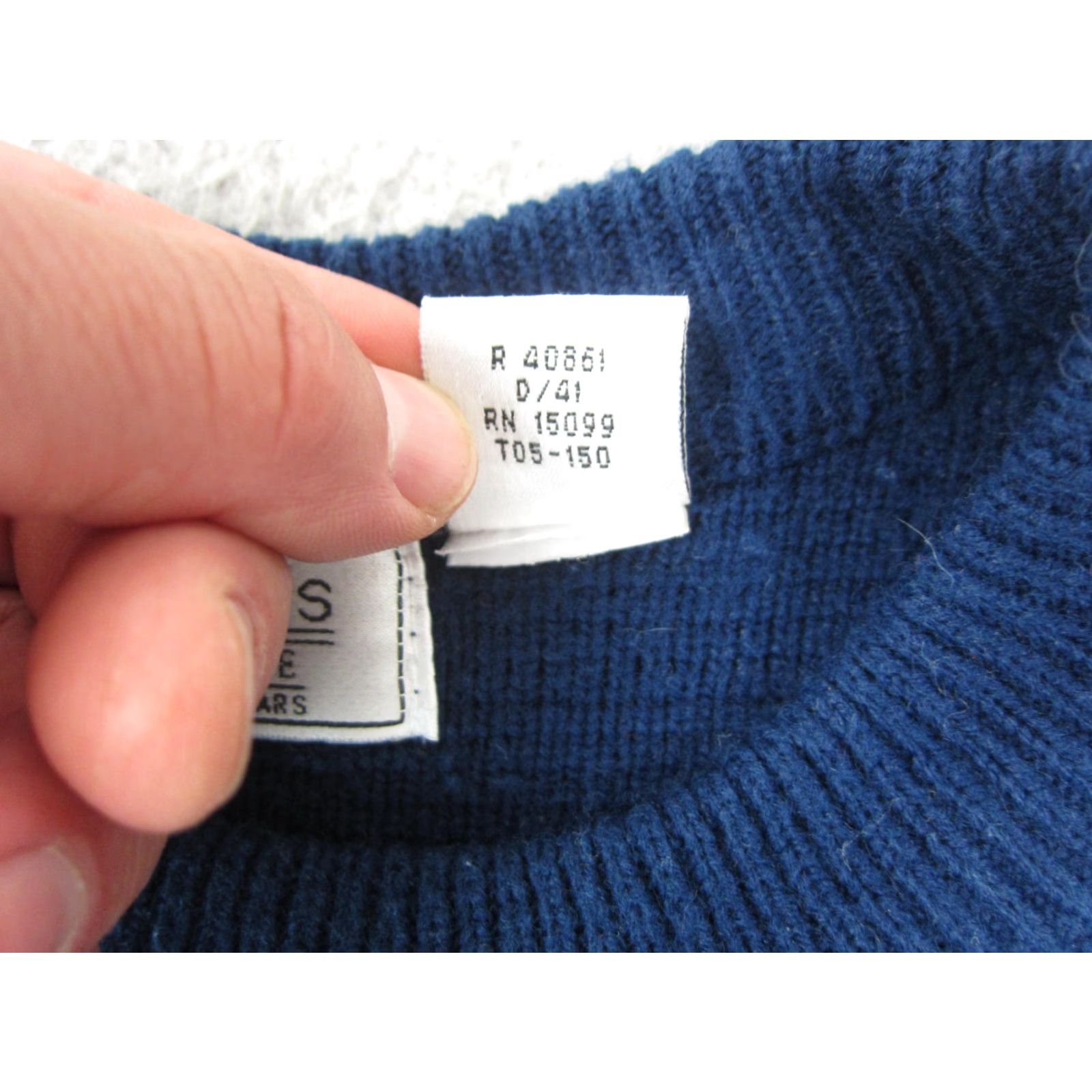 Sears VINTAGE Sears Sweater L Blue Fair Isle Acrylic 90s Chunky Pullover Mens Size US L / EU 52-54 / 3 - 6 Thumbnail