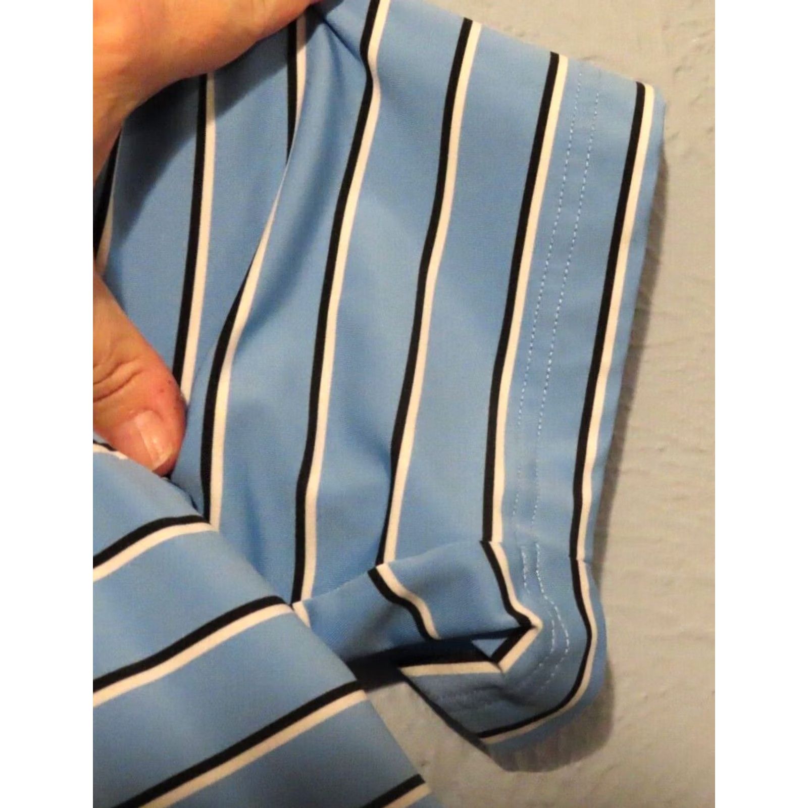 Footjoy FootJoy Polo Shirt Men's L Blue Striped Short Sleeve Golf Shirt Size US L / EU 52-54 / 3 - 4 Thumbnail