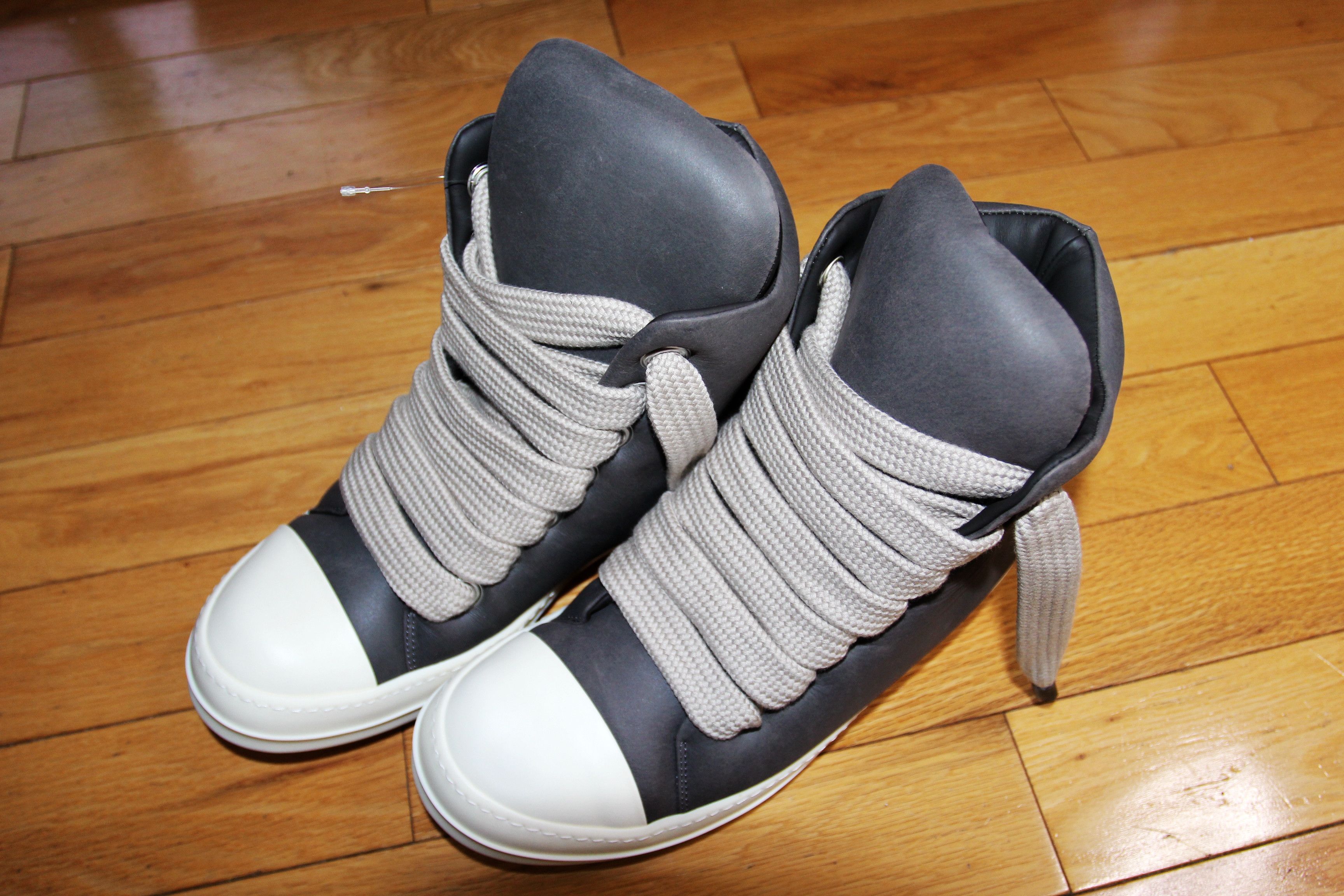 Rick Owens BNWT AW24 RICK OWENS "PORTERVILLE" JUMBO LACE PADDED SHOE 43 Size US 10 / EU 43 - 2 Thumbnail