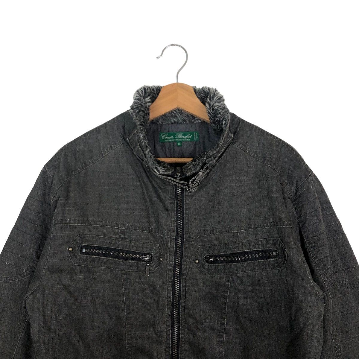 Japanese Brand 🔥RARE BIKER JACKET CREATE BAREFOOT JACKET BONDAGE DESIGN Size US L / EU 52-54 / 3 - 2 Thumbnail