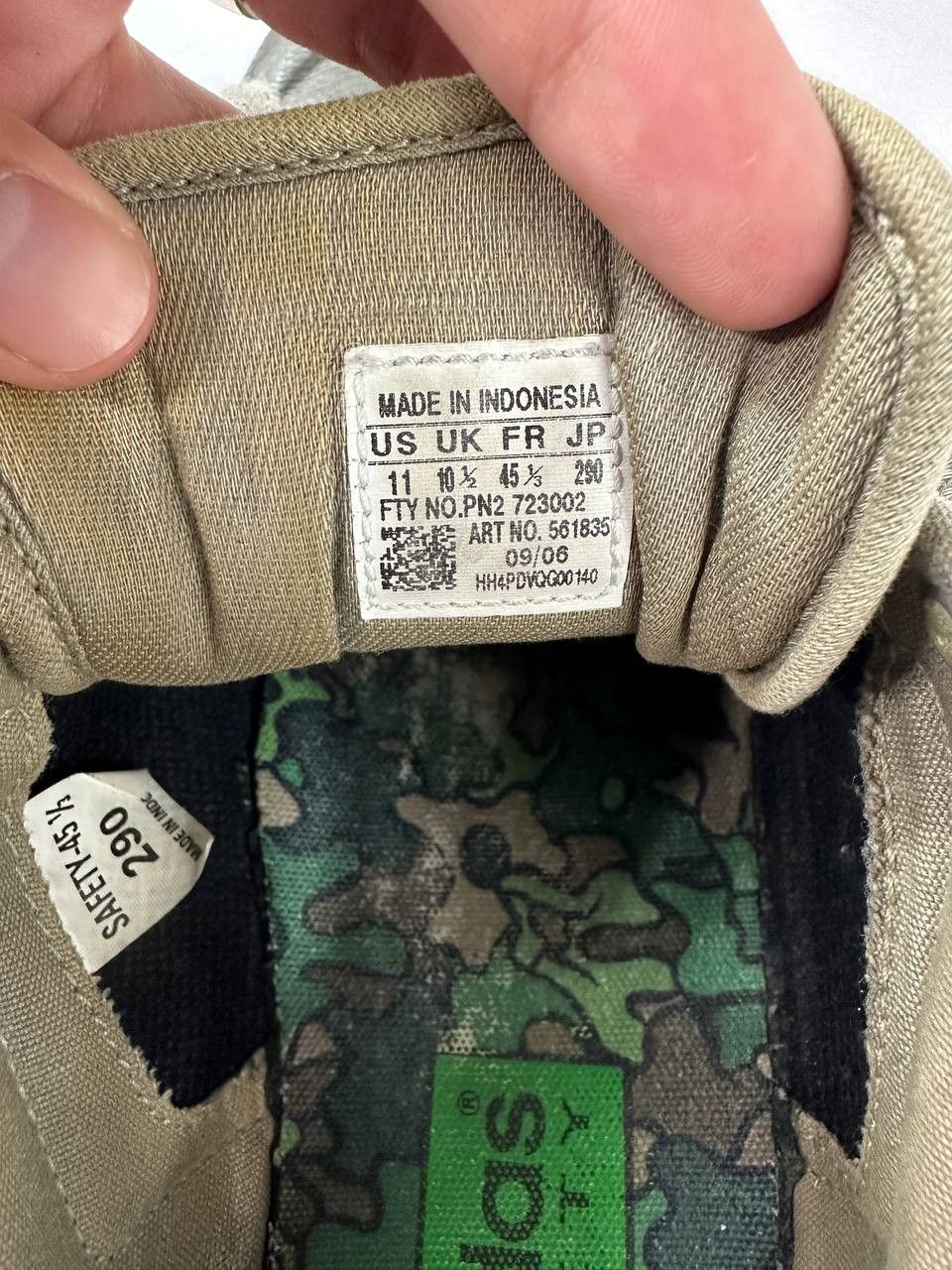 Adidas RARE Adidas Stan Smith Safety 2006 Camo Green Size US 11 / EU 44 - 11 Thumbnail