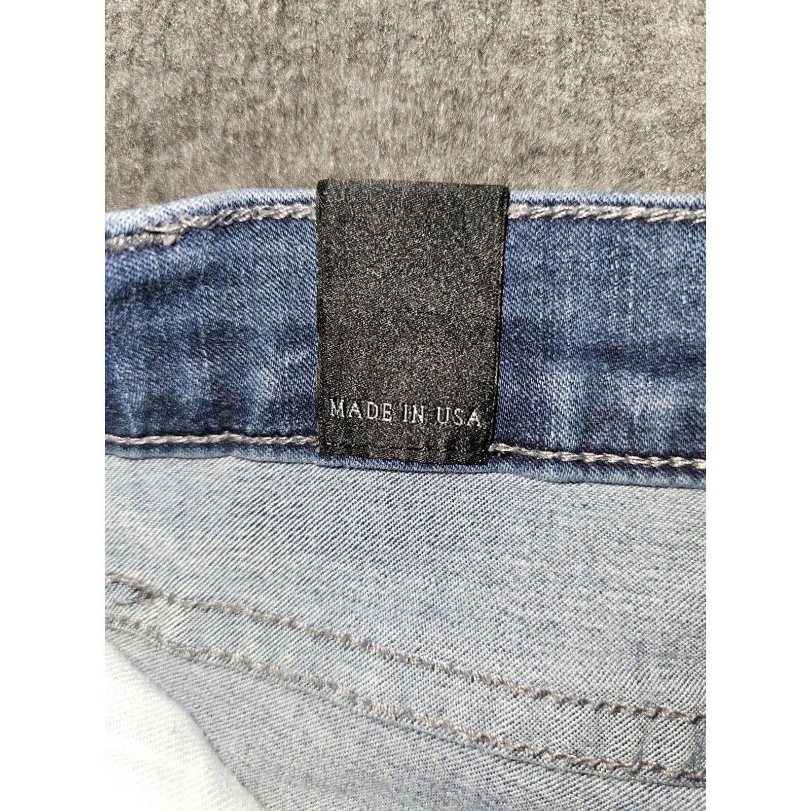 Vintage Kancan Jeans Juniors 27 Low Rise Cropped Ankle Zip Blue Denim Stretch City Preppy Logo Pockets 25 Inseam Wool? (Correction: remove) Size 27" / US 4 / IT 40 - 3 Thumbnail