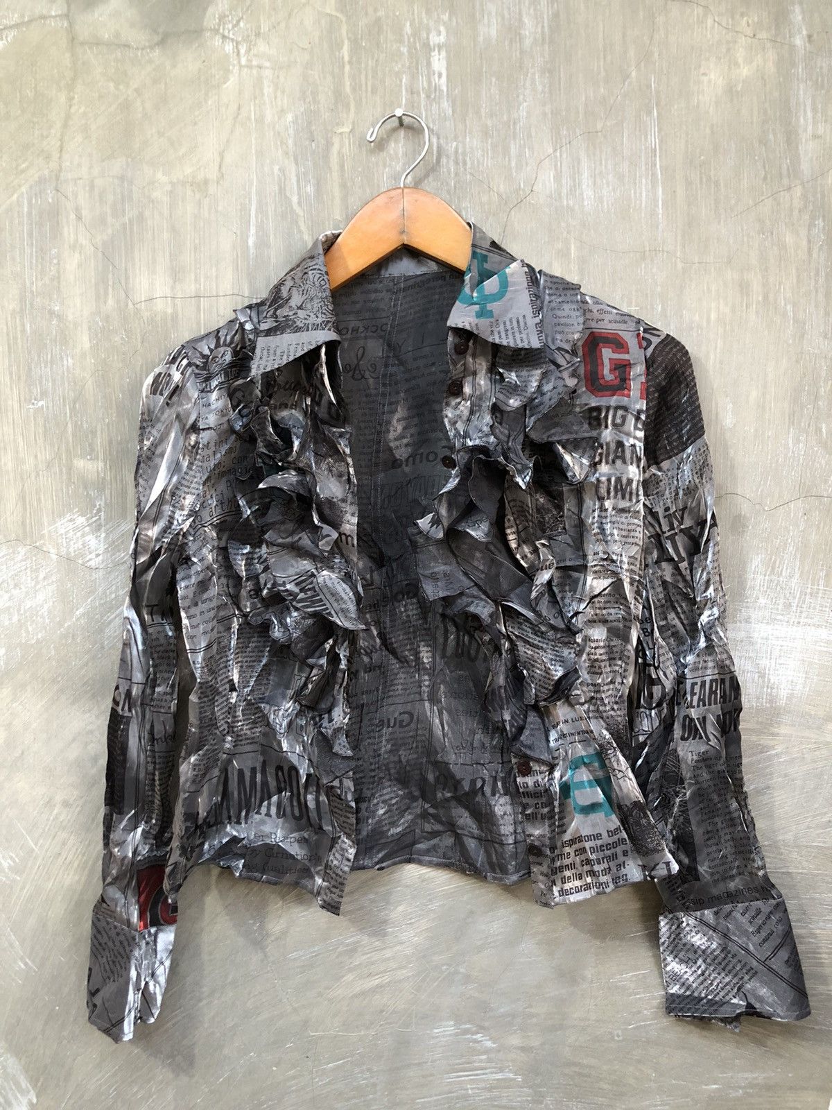 Japanese Brand Y2K Unknown Japanese Shimmer Button Up Size S / US 4 / IT 40 - 5 Thumbnail