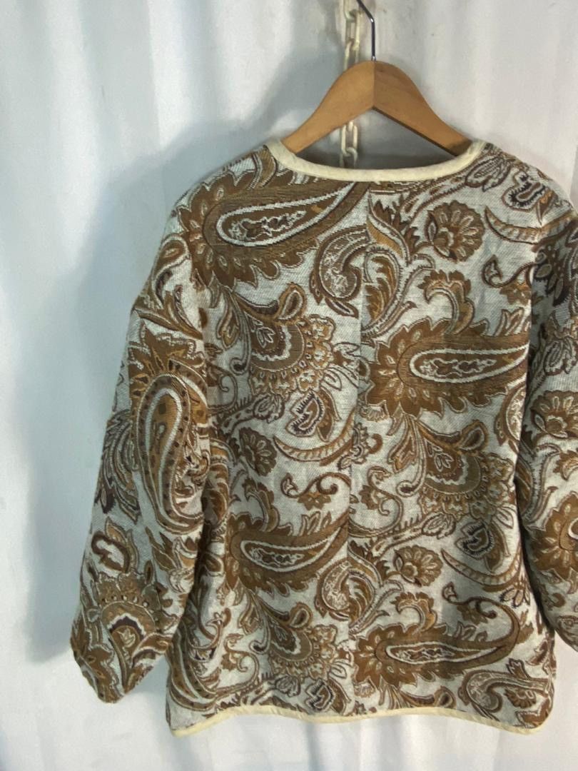 Japanese Brand Unisex🔥 tree cafe embroidered fullprint button up jacket Size L / US 10 / IT 46 - 10 Thumbnail
