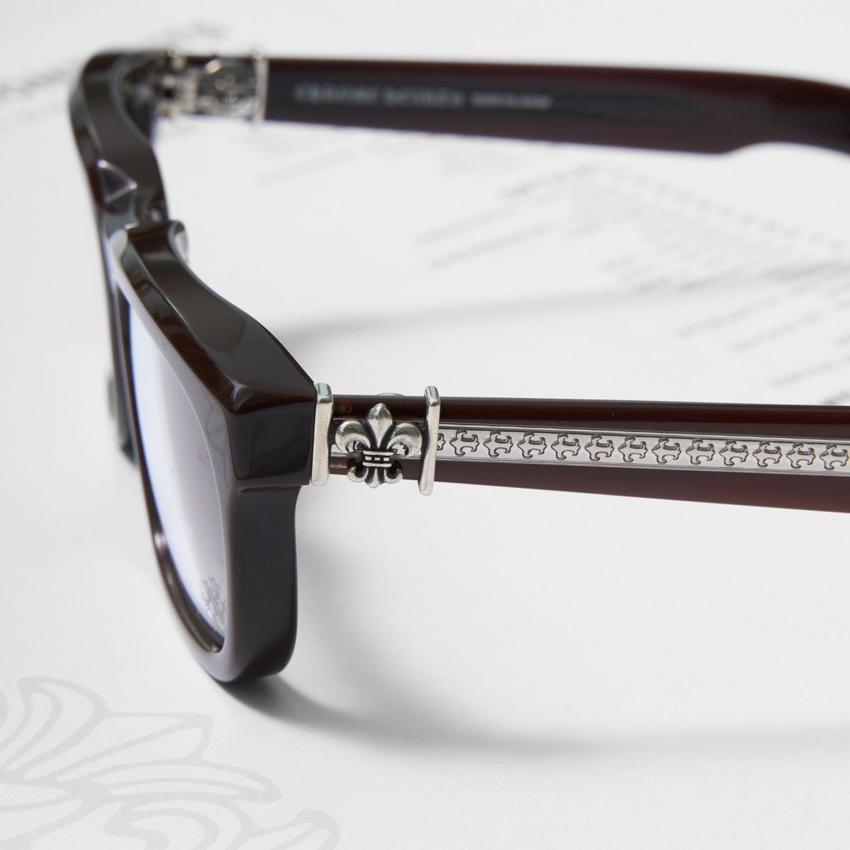 Chrome Hearts CHROME HEARTS SEE YOU IN TEA CLASSIC BROWN GLASSES Size ONE SIZE - 3 Thumbnail