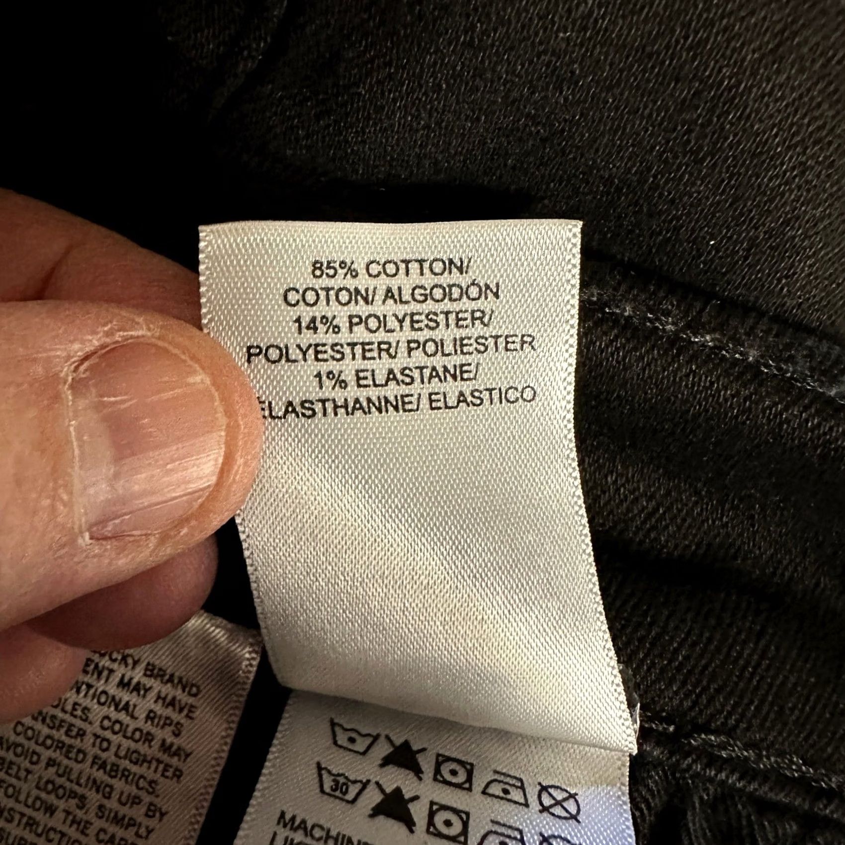 Lucky Brand Lucky Brand 412 Mens Slim Jeans 32X32 Black Denim 2 Way Stretch NEW Size US 32 / EU 48 - 7 Thumbnail