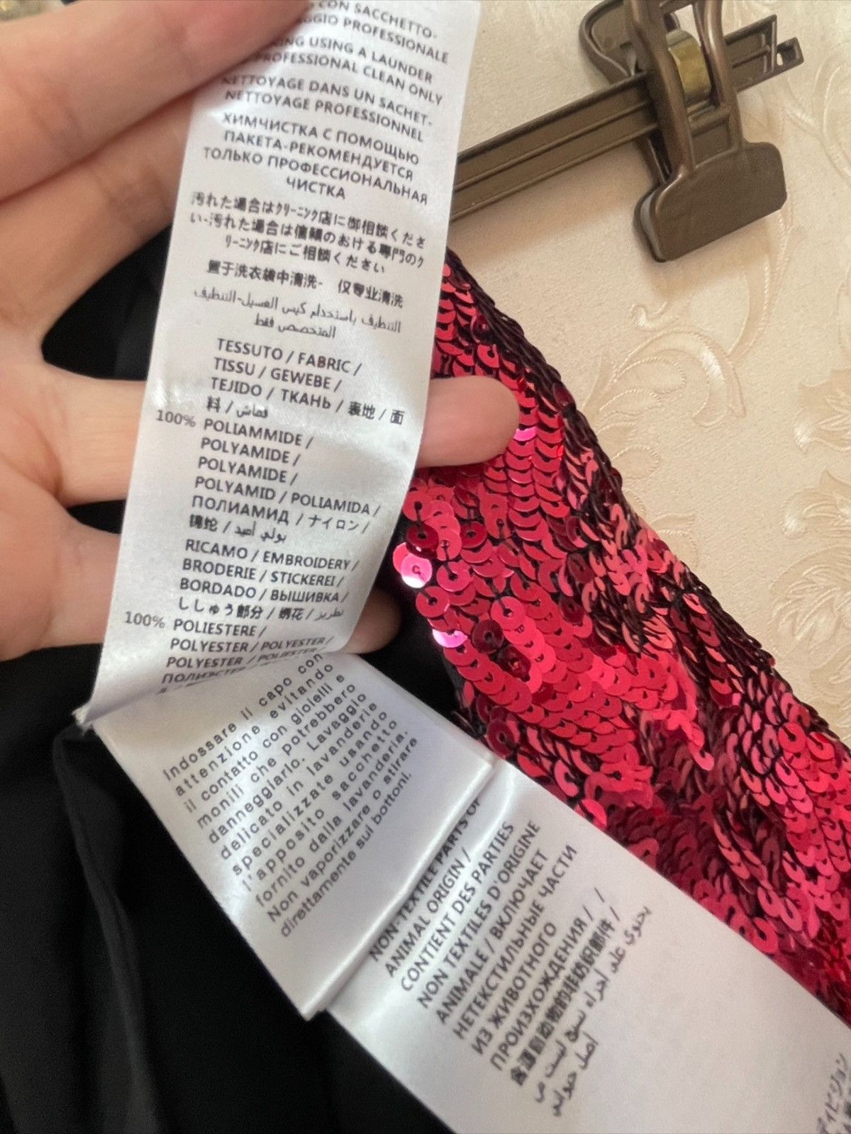 Gucci Gucci Runway Sequin Red Pink Wide Leg Pants Size 27" / US 4 / IT 40 - 5 Thumbnail
