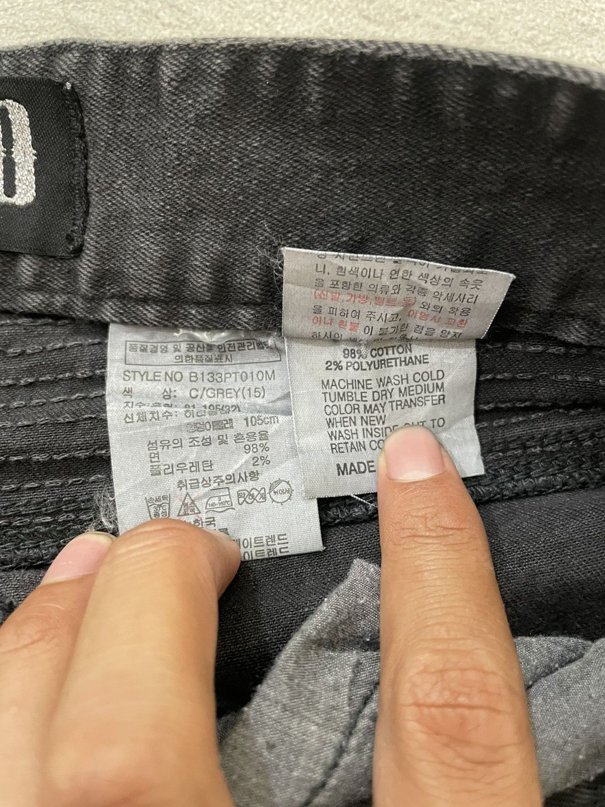 Japanese Brand 00s Buckaro Zippered front pockets Slim Straight Amiri Style Size US 31 - 7 Thumbnail