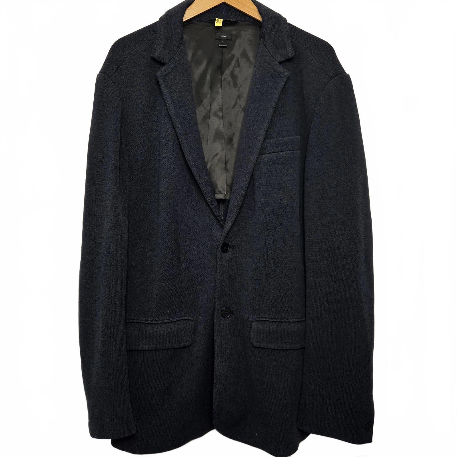 John Varvatos Blazer Men's Large Sport Coat Blue Wool Casual