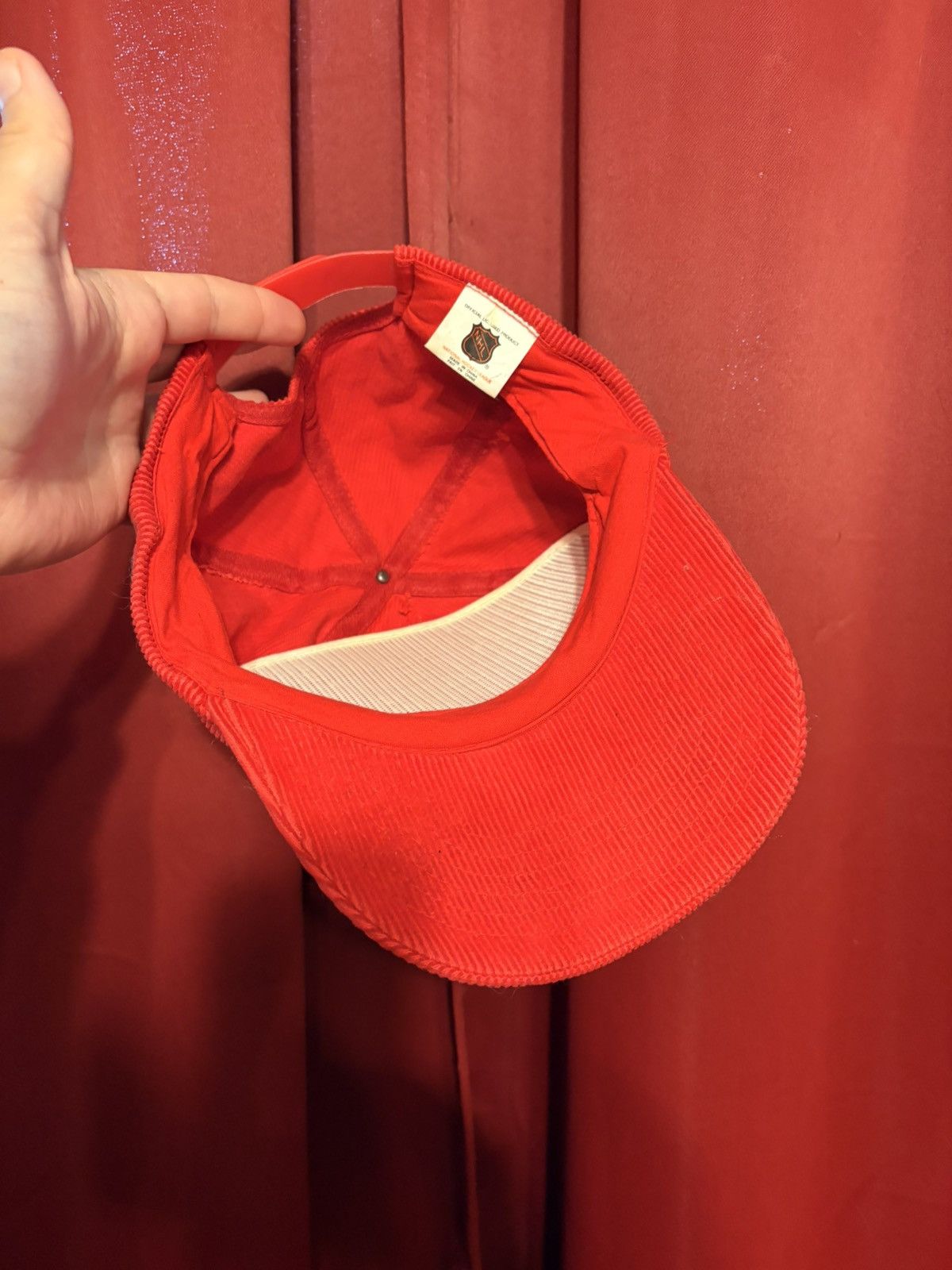 NHL Vintage Chicago Blackhawks Hat 90’s Corduroy Hockey Grail Size ONE SIZE - 4 Thumbnail