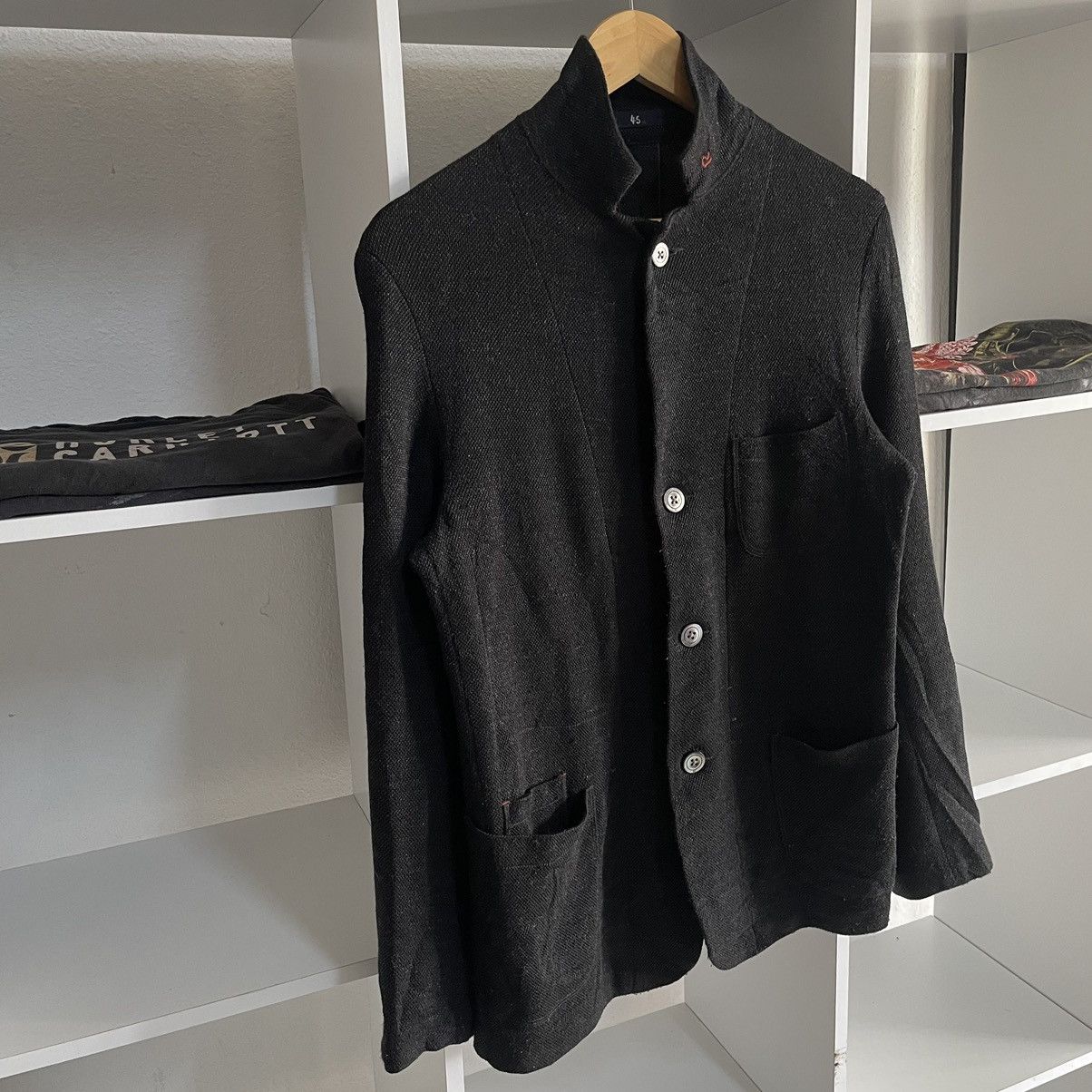 Kapital 🇯🇵 45rpm Black Wool Knit Blazer Jacket Kapital style Size US S / EU 44-46 / 1 - 6 Thumbnail