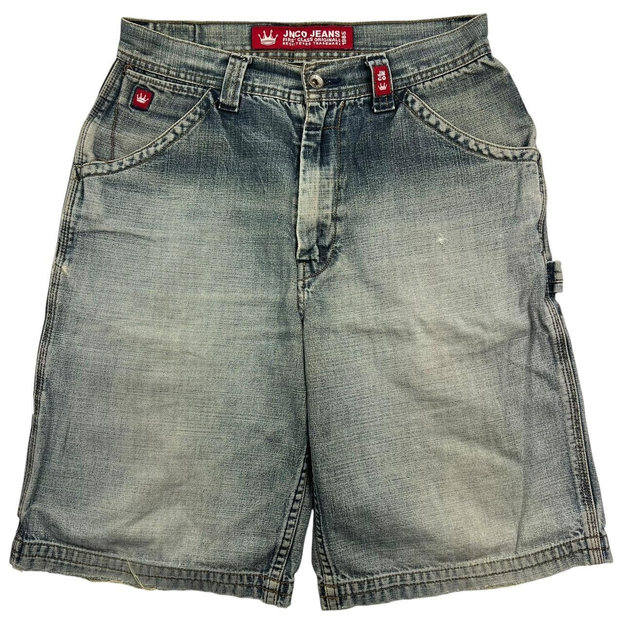 JNCO Vintage Jnco Crown Baggy Denim Shorts / Jorts - Waist: 30” Size US 30 / EU 46 - 2 Thumbnail