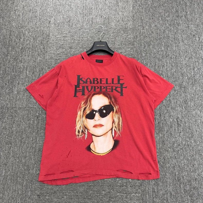 Balenciaga Balenciaga FW25 Distressed Graphic Tee - dmc Size US M / EU 48-50 / 2 - 1 Thumbnail