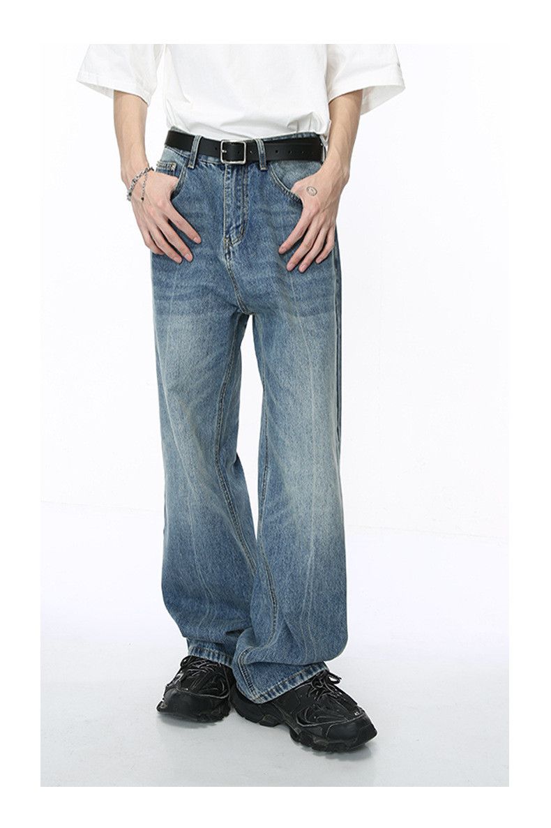 Japanese Brand × Jean Japanese style washed loose straight jeans Size US 32 / EU 48 - 2 Thumbnail