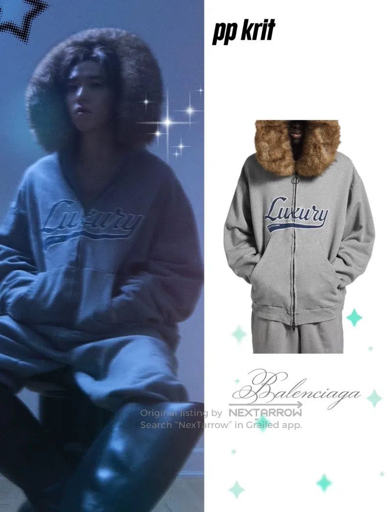Balenciaga Balenciaga Oversized Zipper Hooded Embroidered Pattern Rag Size US L / EU 52-54 / 3 - 9 Thumbnail