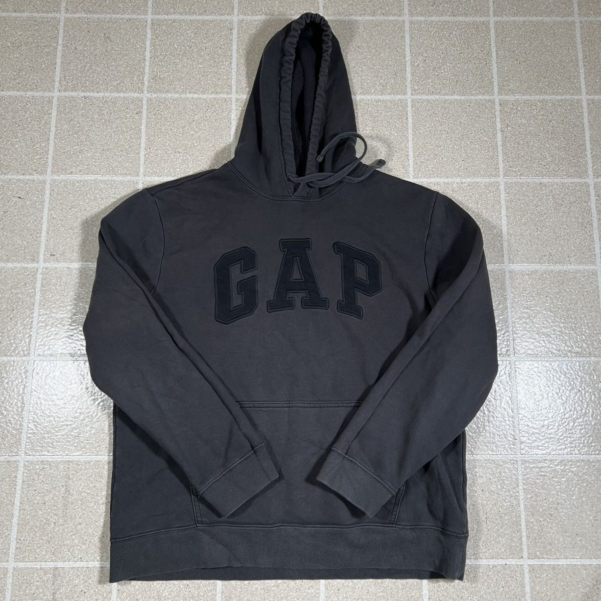 Gap GAP Hoodie Pullover Hooded Sweatshirt Kangaroo Spell Out Size US L / EU 52-54 / 3 - 1 Thumbnail