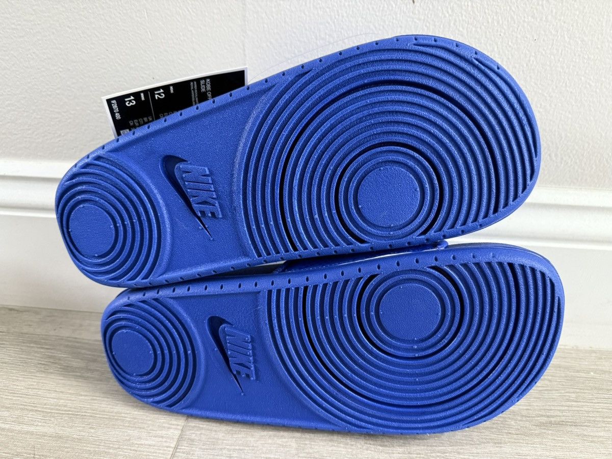 Nike Nike Kobe Bryant Offcourt Slide Dodgers Hyper Royal White 12 Size US 12 / EU 45 - 9 Thumbnail