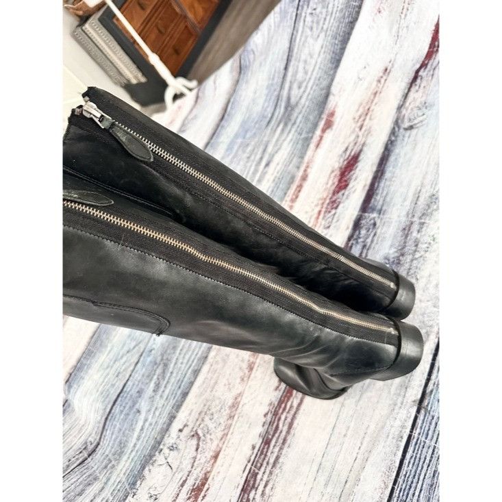 Franco Sarto Franco Sarto Black Knee High Leather Boots “Cristo” Wide Sha Size US 9.5 / IT 39.5 - 3 Thumbnail