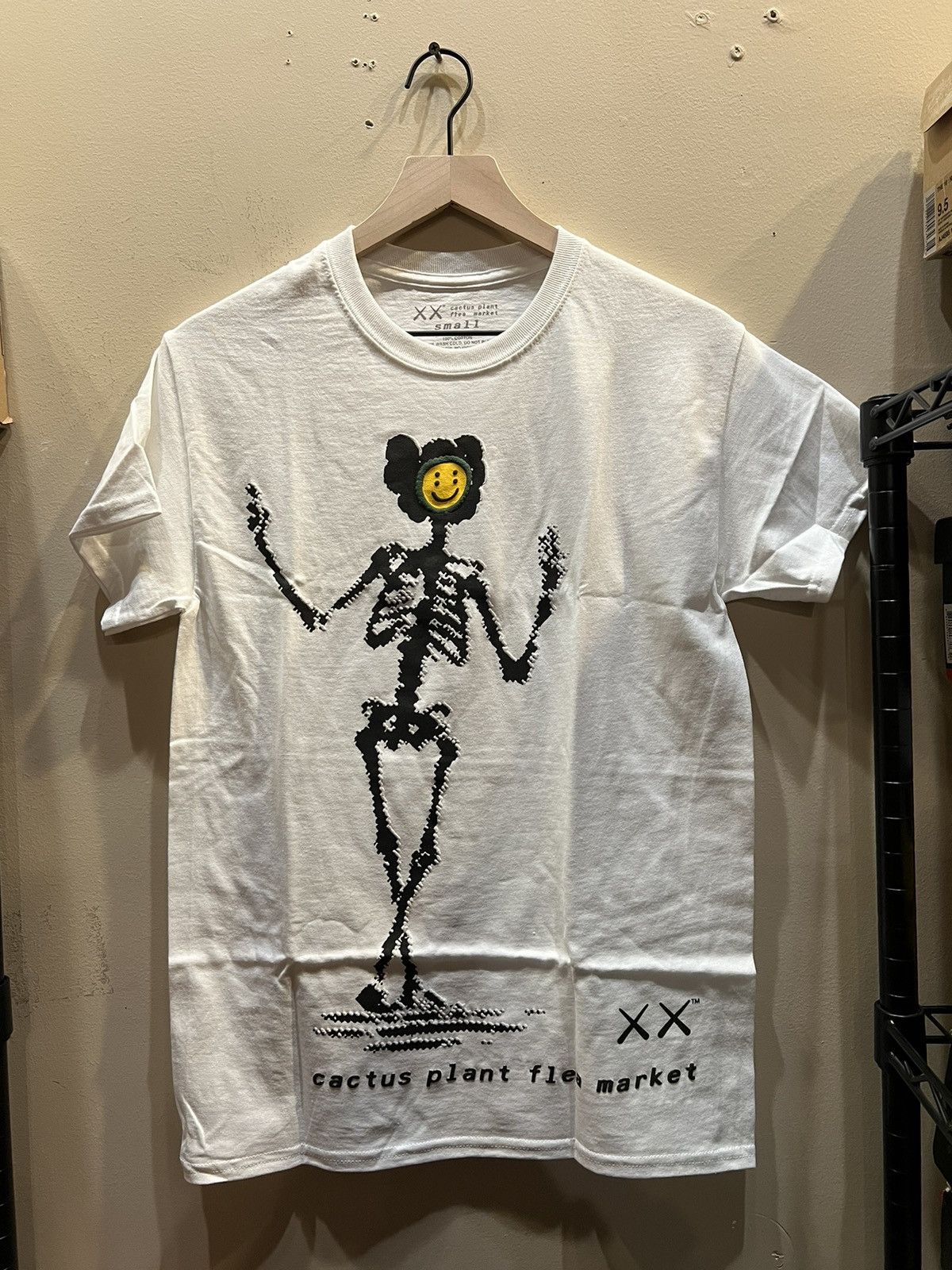 image of Cactus Plant Flea Market x Kaws Cpfm Tee White, Men's (Size Small)