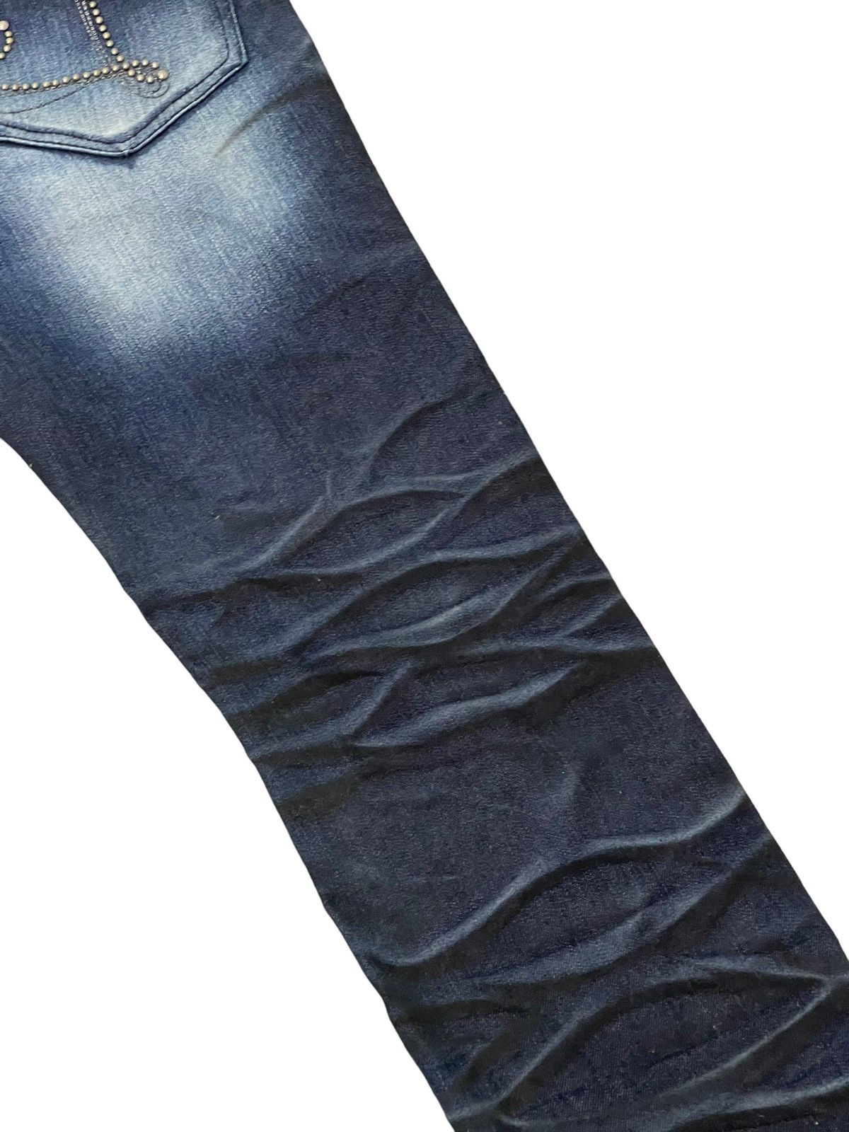 Japanese Brand Slim Jeans Lagust Faded Honeycomb Stretch 8🟦3 Size US 29 - 7 Thumbnail