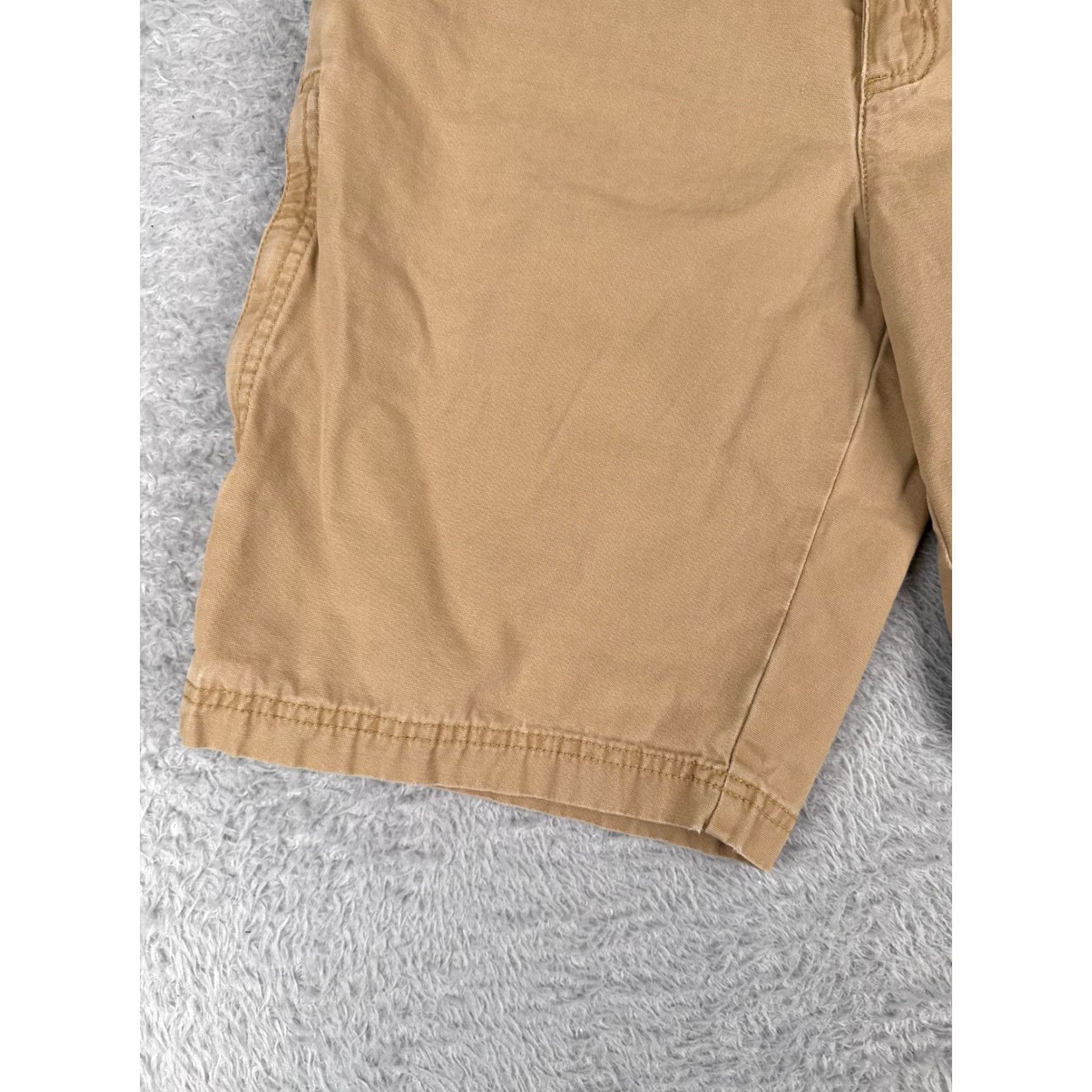 Vintage Columbia Men Shorts 30 Beige Chino 100% Cotton Duck Fabric Hiking Camping 30x11 Casual Travel Pockets Logo Size US 30 / EU 46 - 3 Thumbnail