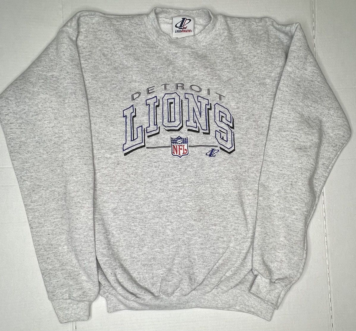 Logo Athletic × Vintage Vintage Detroit Lions Logo Athletic Sweatshirt Sweater Xl Size US XL / EU 56 / 4 - 1 Thumbnail