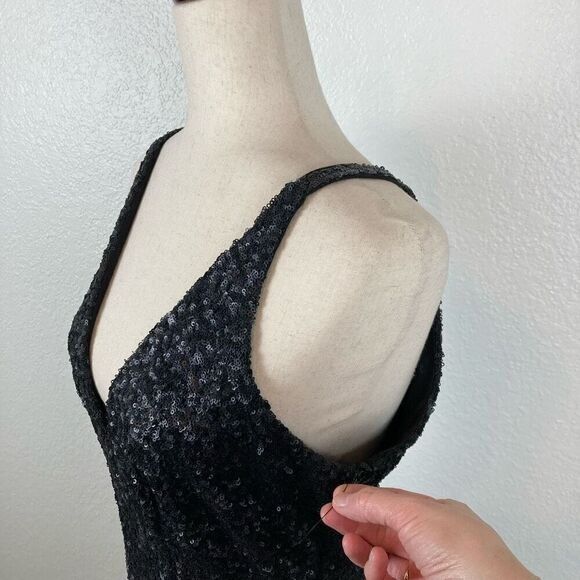 Dress the Population Dress The Population black sequin sheath maxi long dress wo Size L / US 10 / IT 46 - 7 Thumbnail