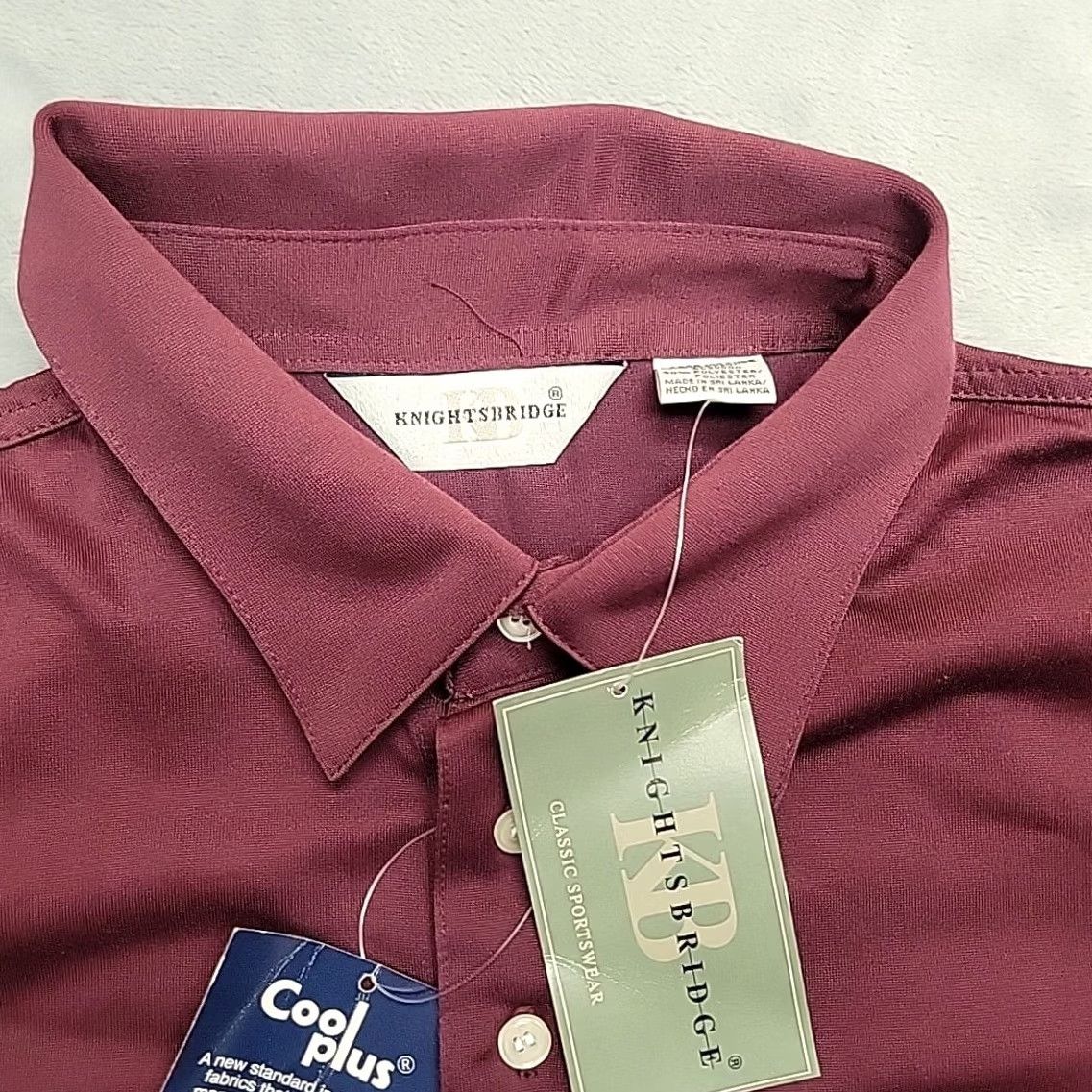 Izod VINTAGE Knights Bridge Shirt Mens Large Mauve Cotton Blend Everyday Golf Casual Size US L / EU 52-54 / 3 - 5 Thumbnail