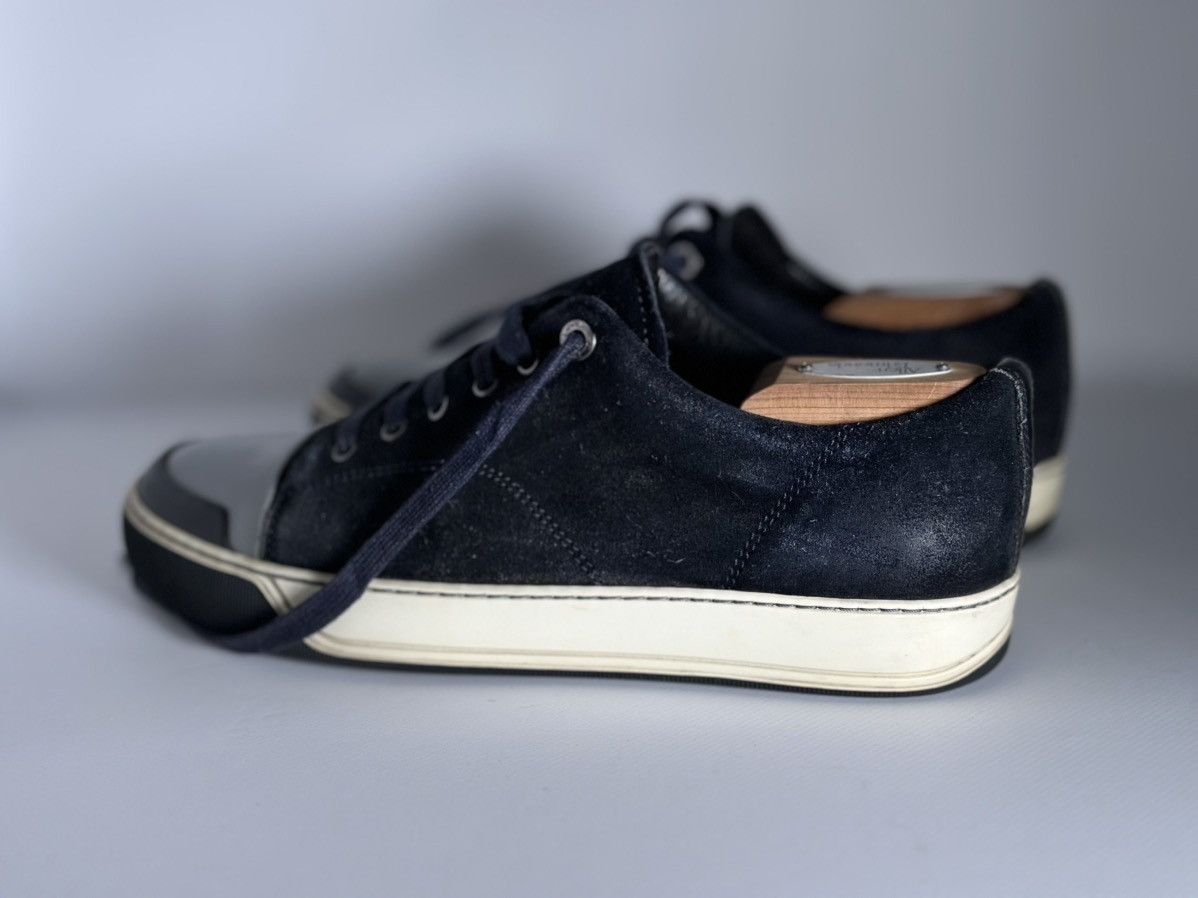 Lanvin Lanvin Blue/Black Suede and Patent Leather Low Top Sneakers Size US 6 / EU 39 - 20 Thumbnail