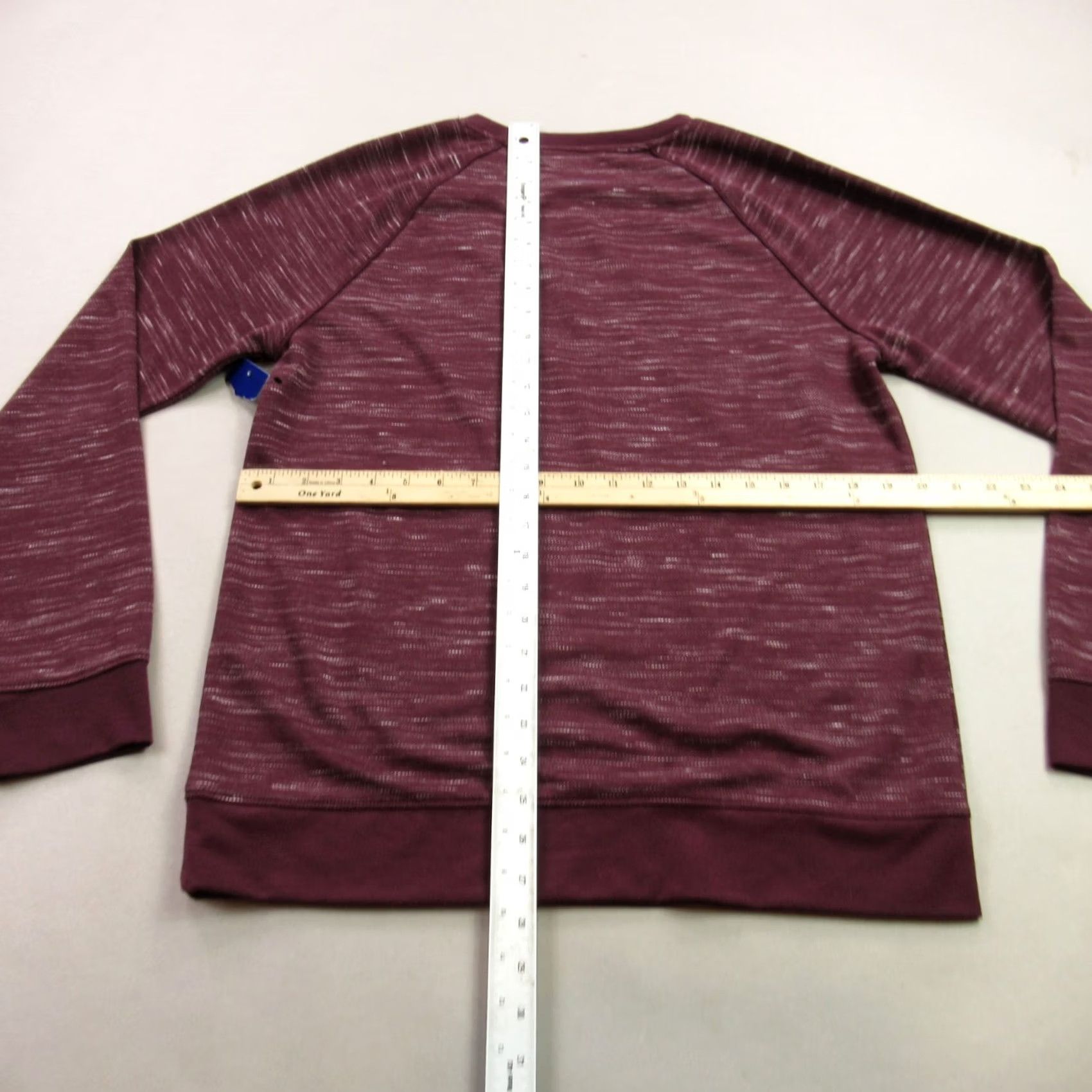 Apt. 9 APT. 9 Shirt Womens Medium Long Sleeve Crew Neck Maroon Outdoors Casual Size M / US 6-8 / IT 42-44 - 7 Thumbnail