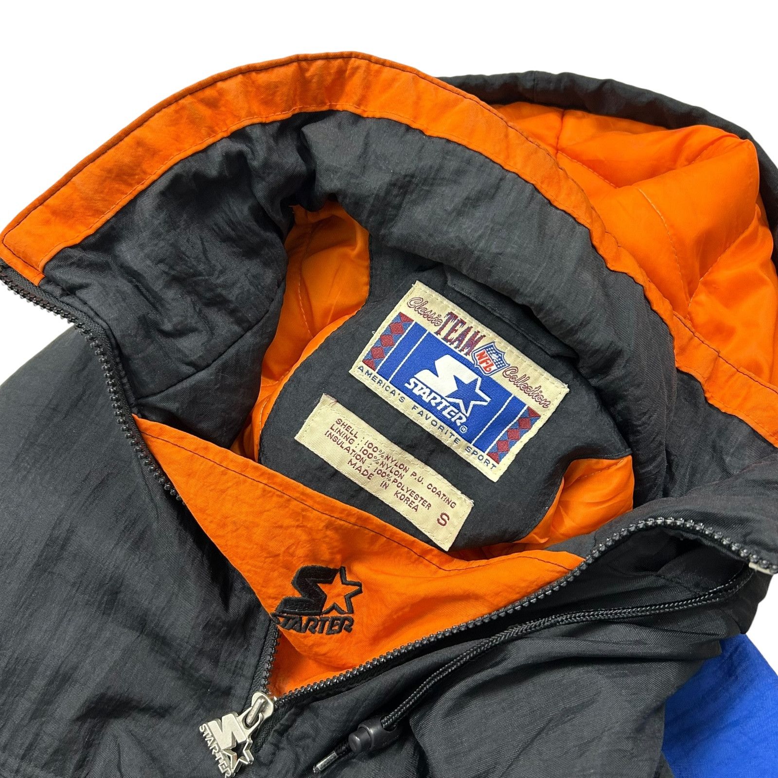 NFL VTG 90s NFL DENVER BRONCOS STARTER HOODED PUFFER JACKET Size US S / EU 44-46 / 1 - 8 Thumbnail