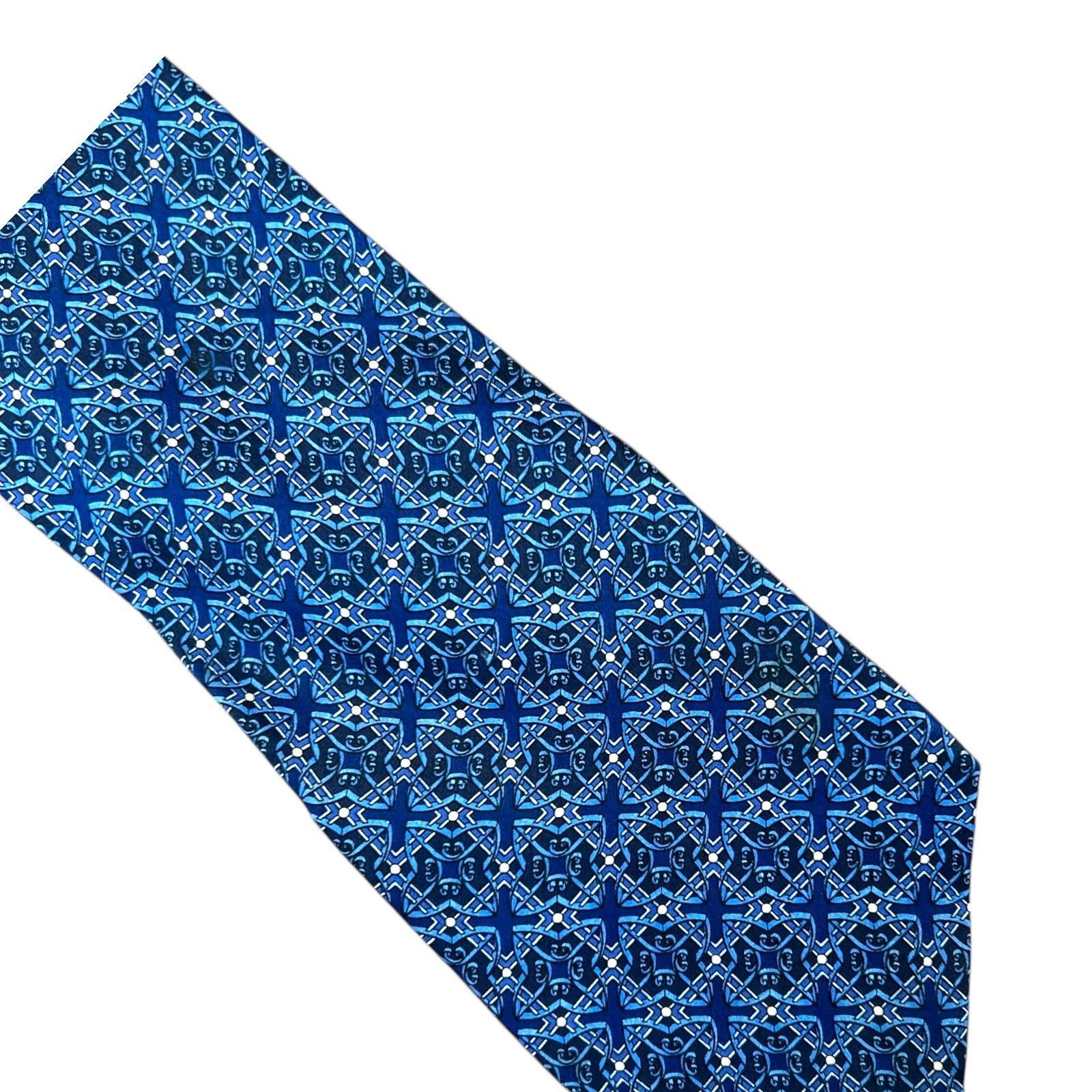 Handmade Hand Made YSL Silk, Blue Tie. Size ONE SIZE - 2 Thumbnail
