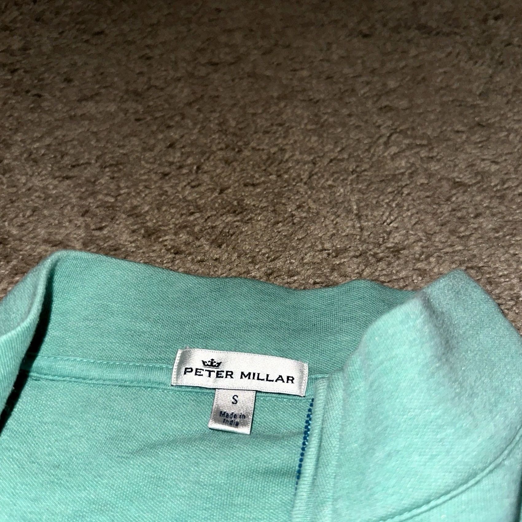 Peter Millar Peter Millar Crown Comfort Interlock 1/4 Zip Men’s Small Golf Performance Sweater Green Long Sleeve Mock Neck Size US S / EU 44-46 / 1 - 3 Thumbnail