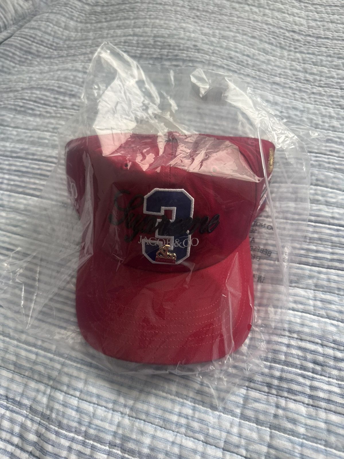 Supreme La Martina Jacob & Co 6 panel Hat Red DS