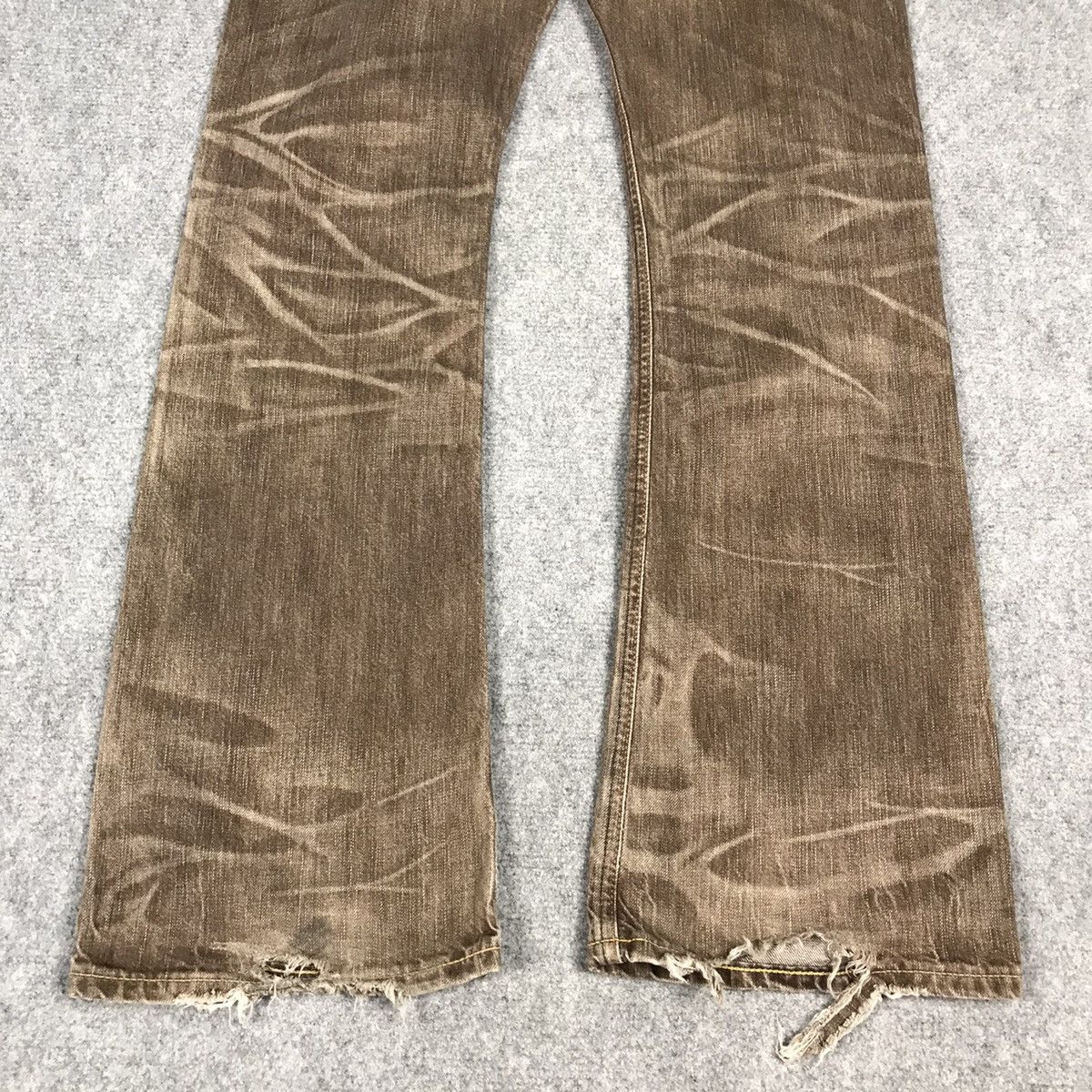 Edwin × Japanese Brand 503 FLARE EDWIN BROWN BOOT CUT DENIM PANTS Size US 28 / EU 44 - 8 Thumbnail