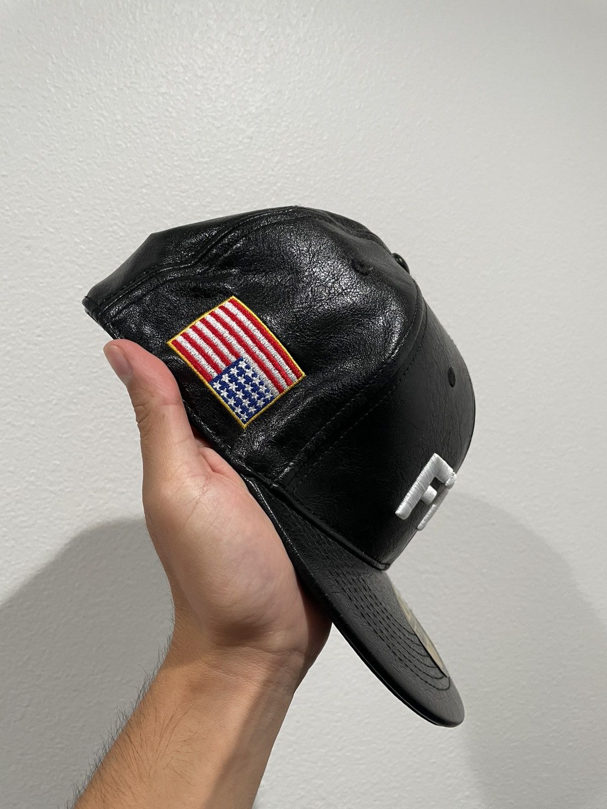 Fuck The Population FTP Leather Logo Fitted Hat Size ONE SIZE - 2 Thumbnail