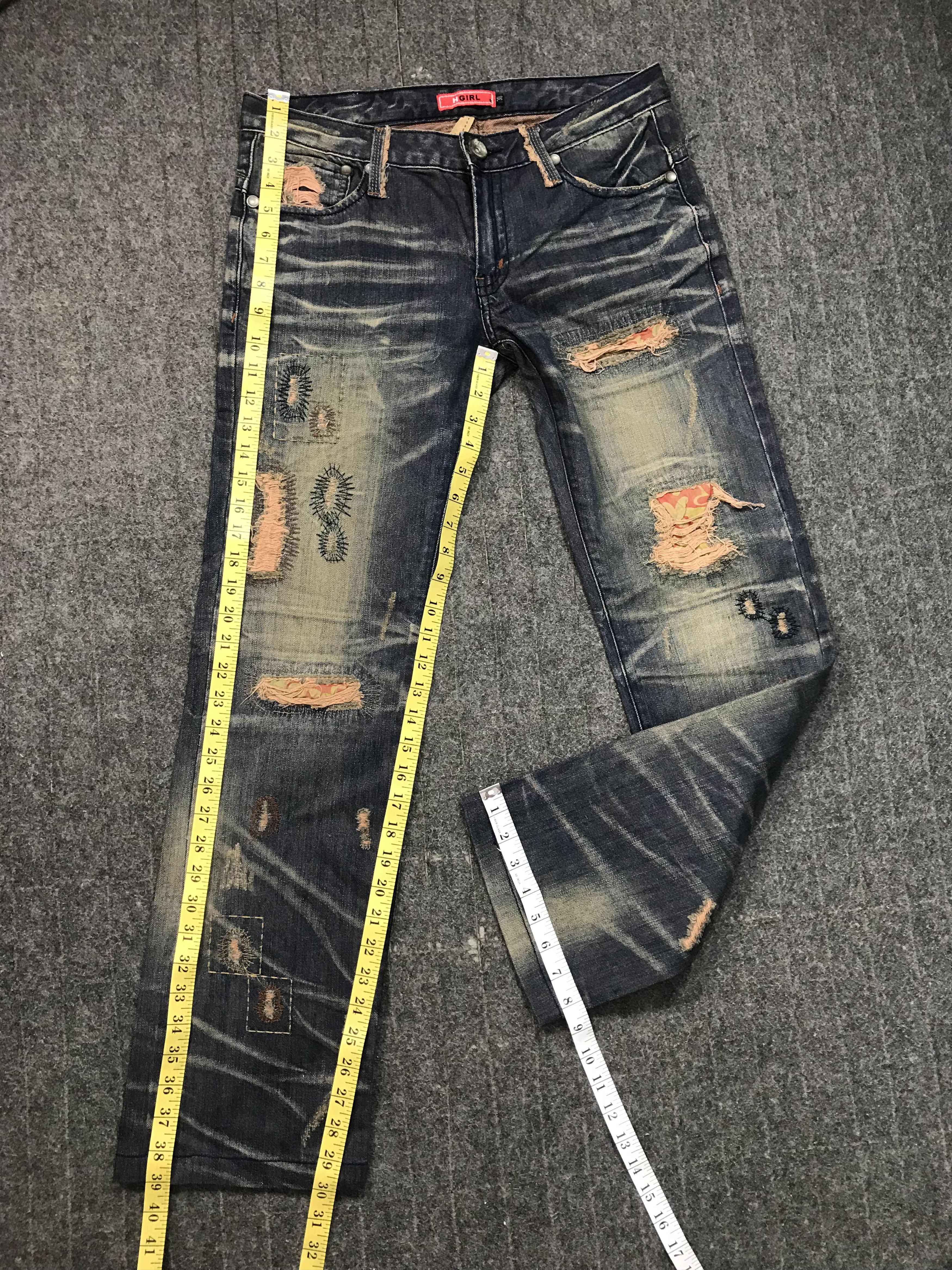 Other H Girl Straight Cut Indigo Denim Jeans Size US 32 / EU 48 - 14 Thumbnail