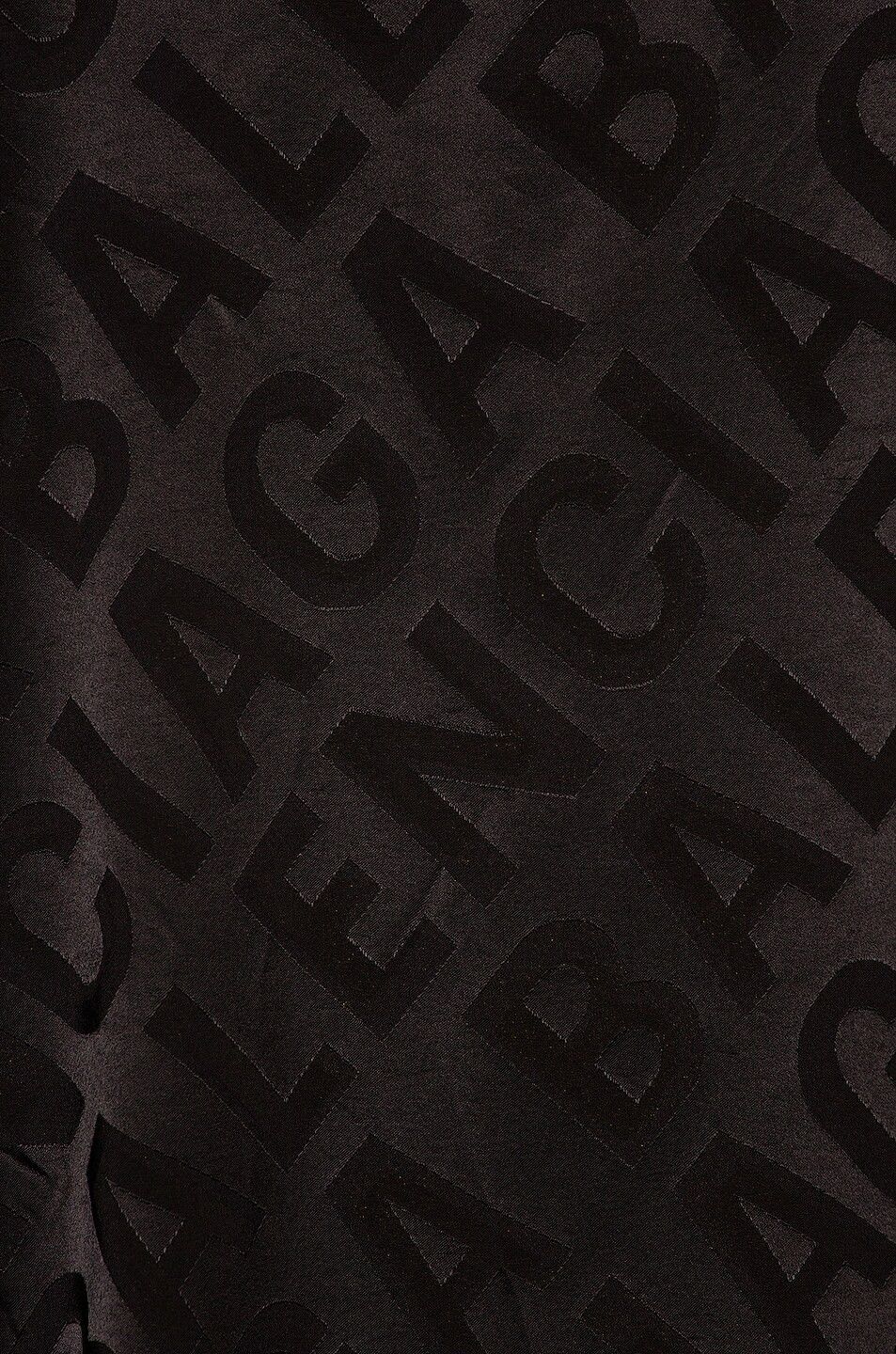 Balenciaga o1bcso1str0525 Large Allover Logo Minimal Shirt in Black Size S / US 4 / IT 40 - 5 Thumbnail