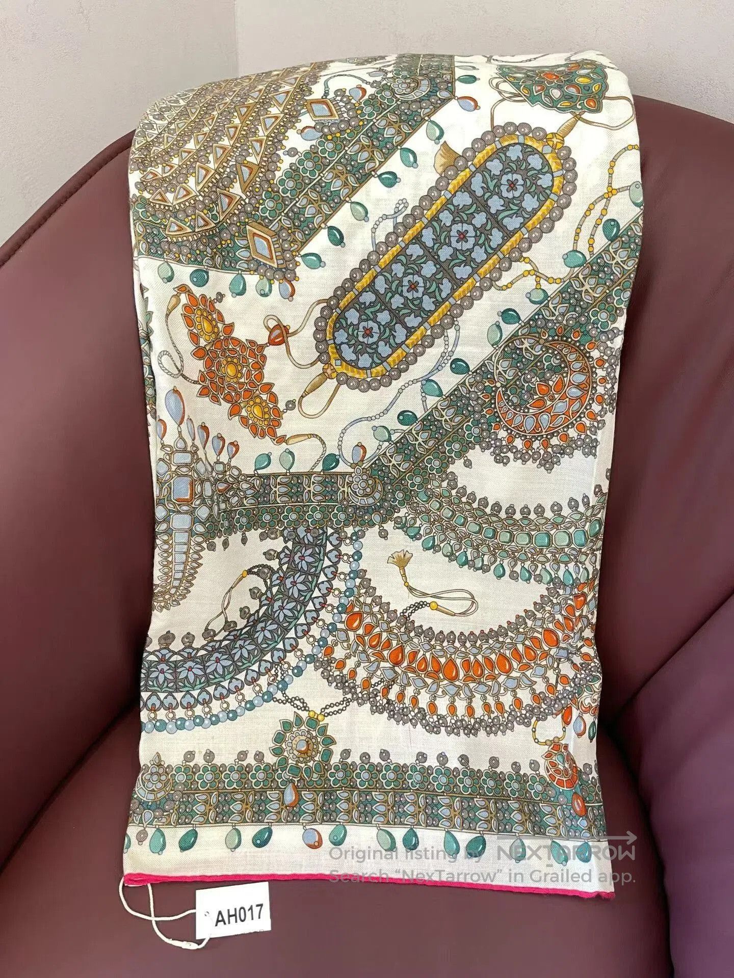 Hermes Hermès Colorful Paisley Scarf Shawl. Size ONE SIZE - 4 Thumbnail