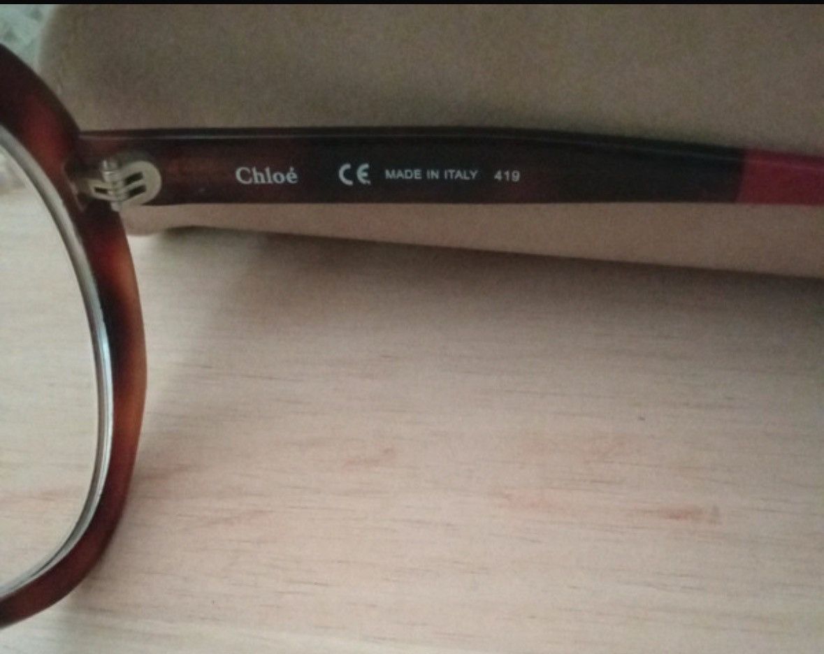 Chloe Chloé Eyeglasses – Gold & Tortoiseshell – Excellent Cond Size ONE SIZE - 8 Thumbnail