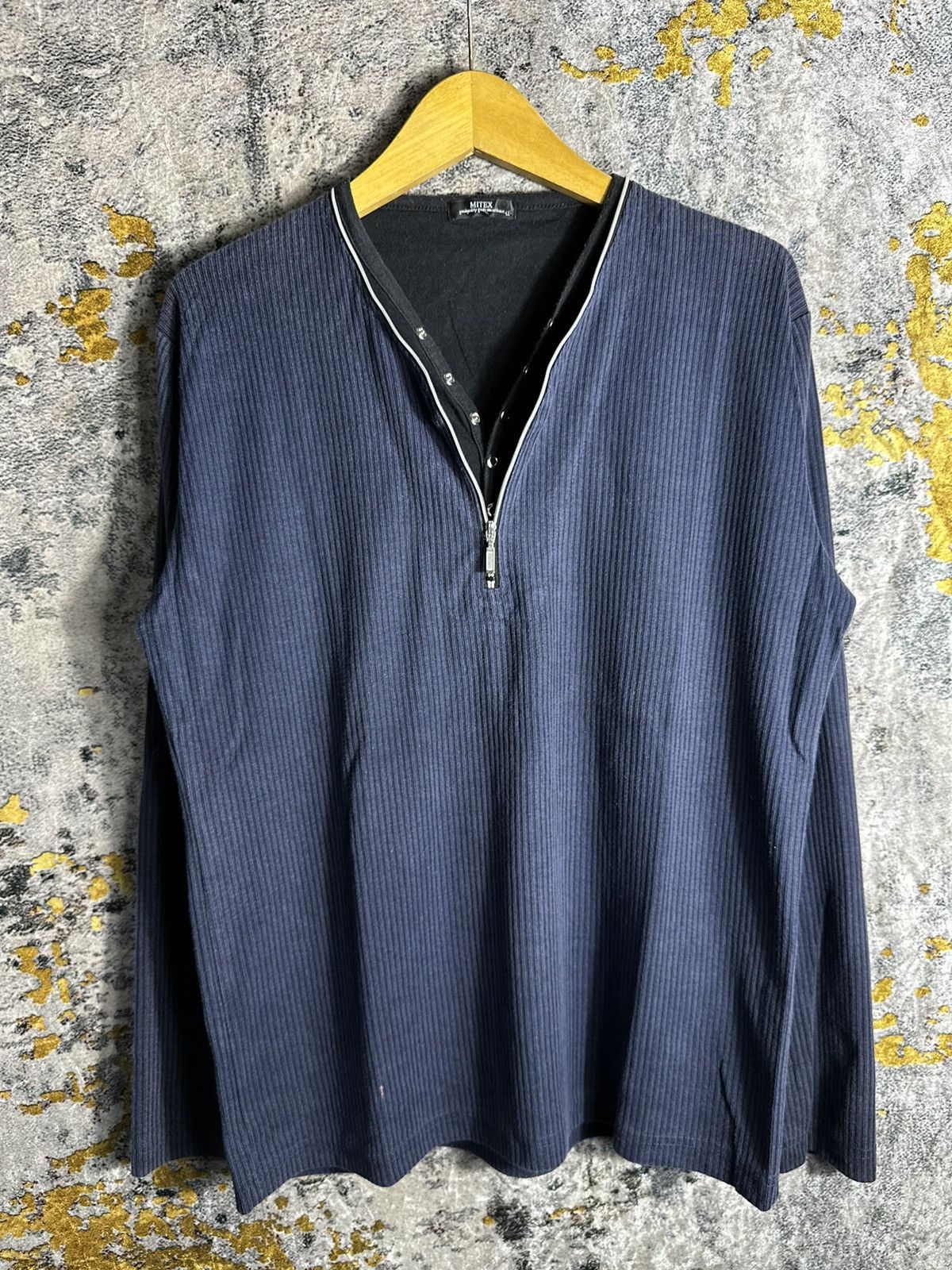 If Six Was Nine CRAZY FADED JAPANESE GOTHIC WESTERN ROCK DOUBLE LAYER LS Size US L / EU 52-54 / 3 - 1 Thumbnail