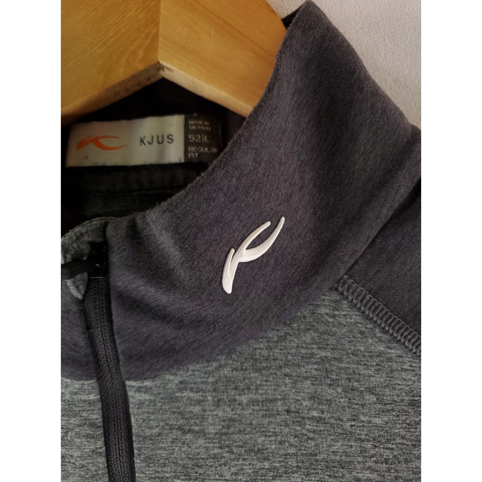 KJUS KJUS Curve 1/2 Zip 1/4 Zip Long Sleeve Pullover Shirt Performance Gray Mens L Shirt Size US L / EU 52-54 / 3 - 2 Thumbnail